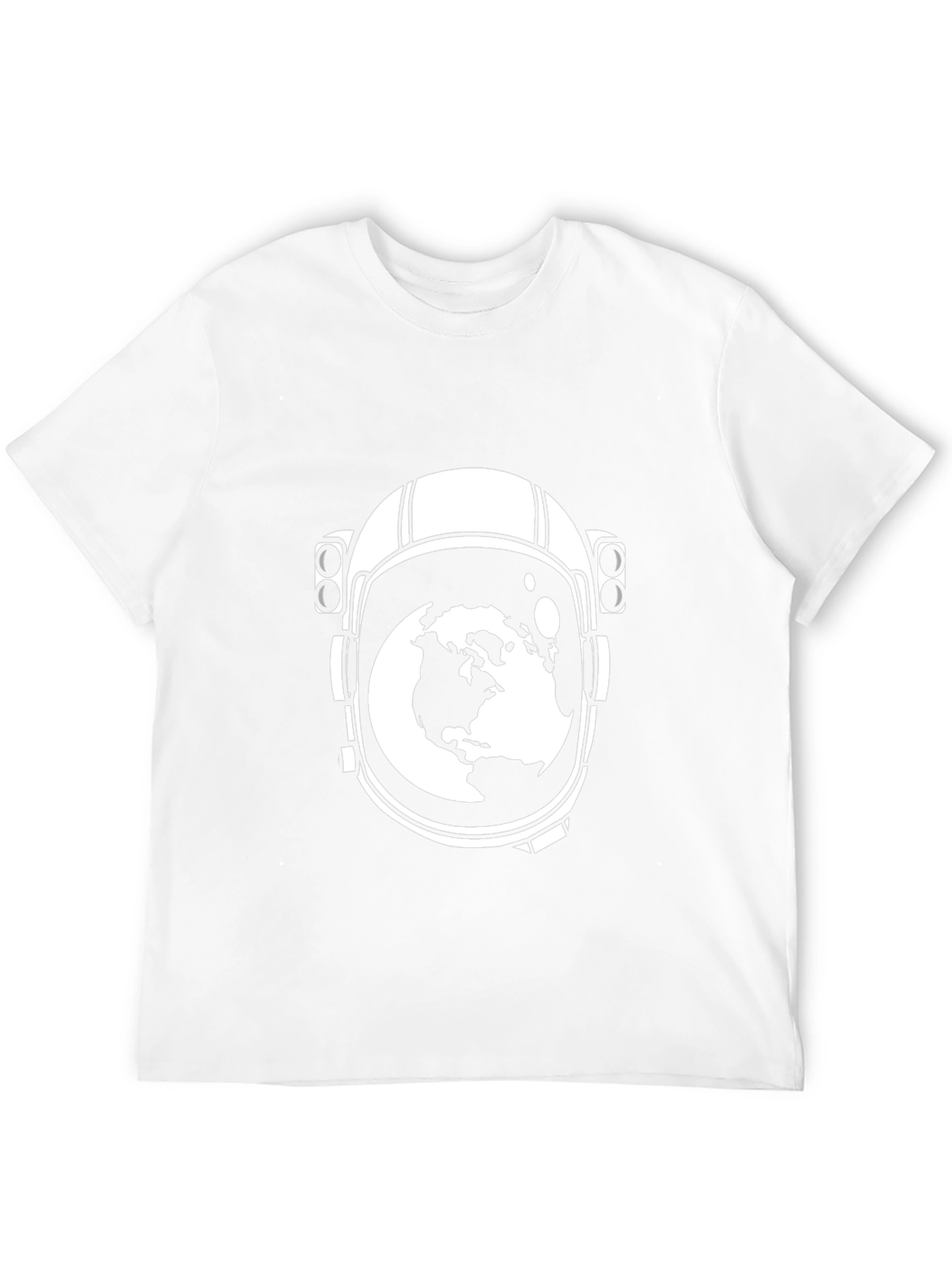 Astronaut Helmet Earth Graphic Tee