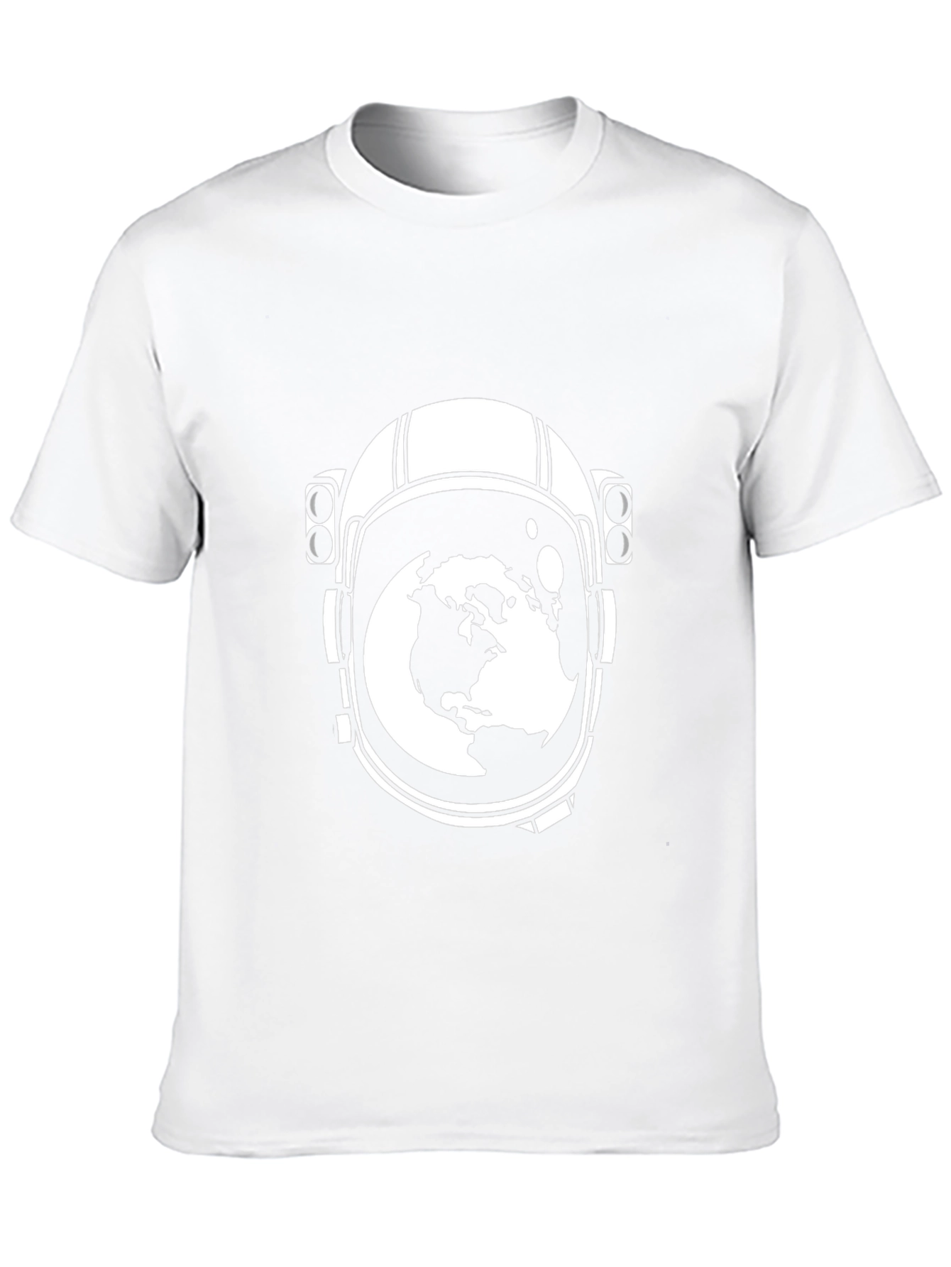 Astronaut Helmet Earth Graphic Tee