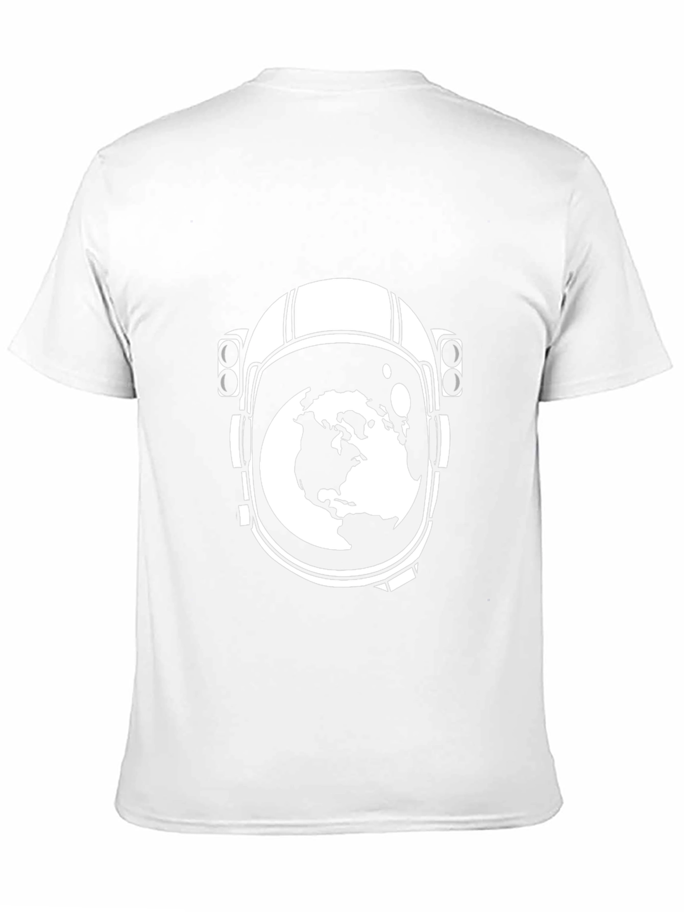 Astronaut Helmet Earth Graphic Tee