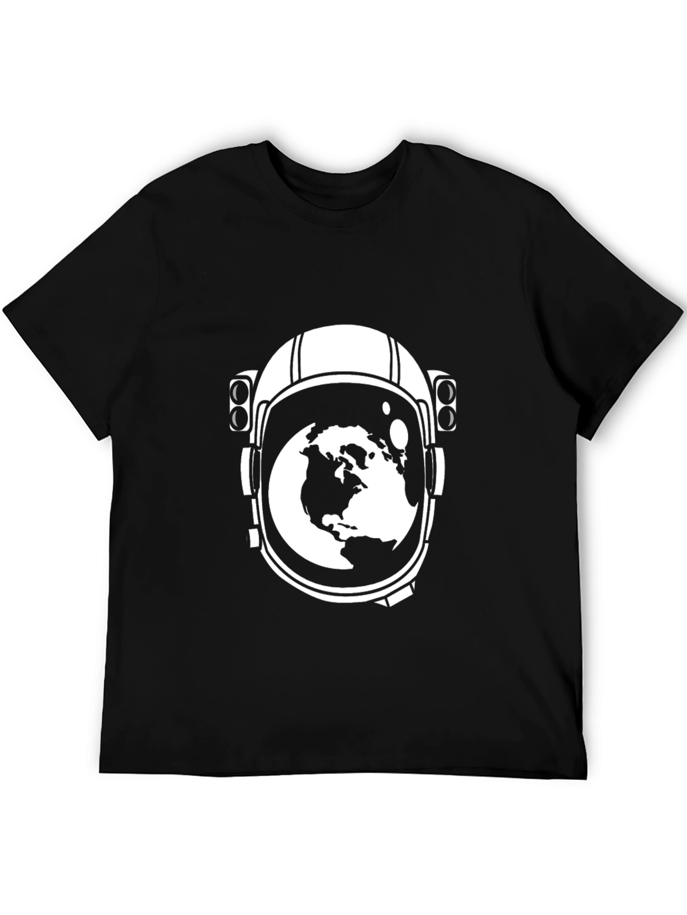 Astronaut Helmet Earth Graphic Tee
