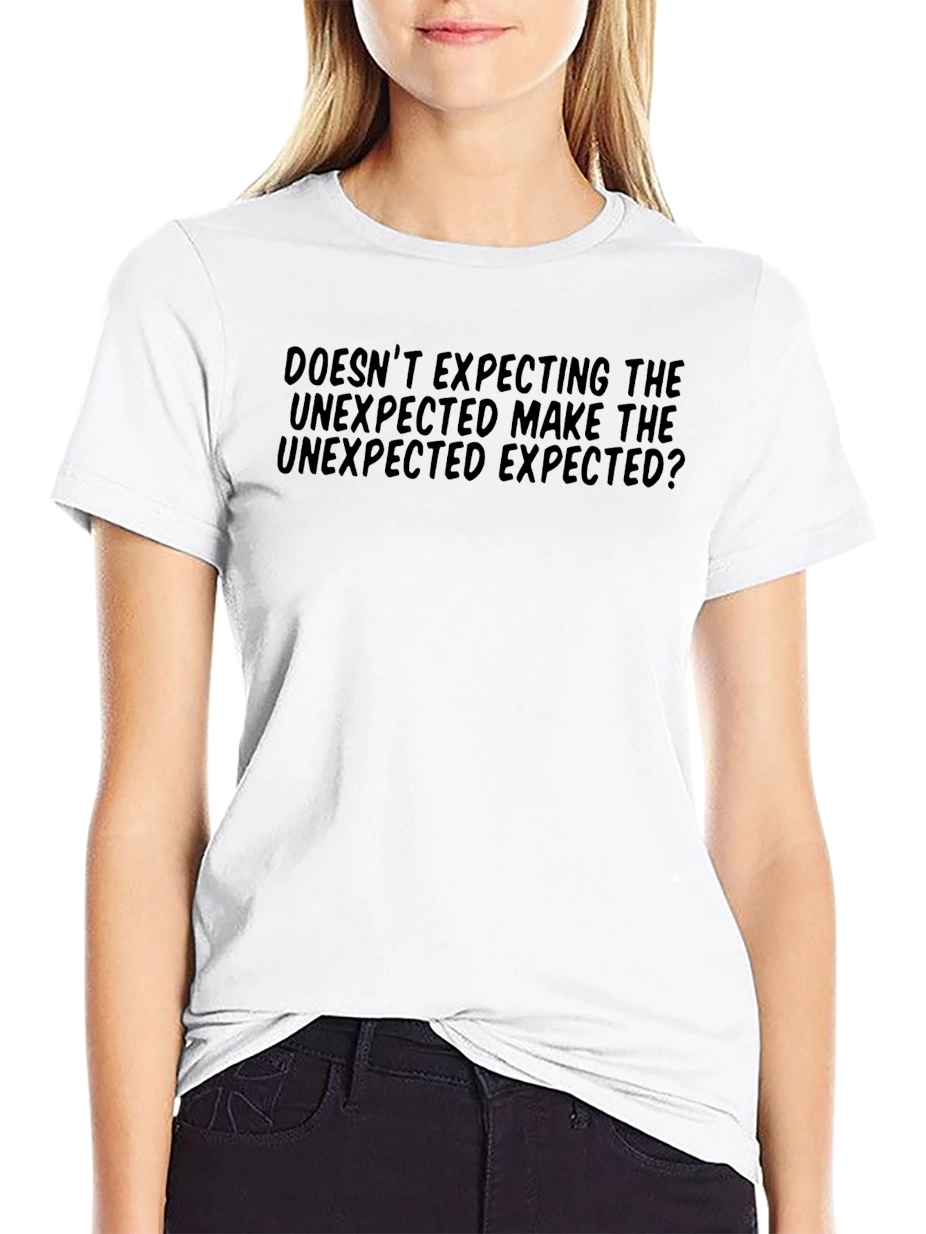 Unexpected Expected Black T-Shirt