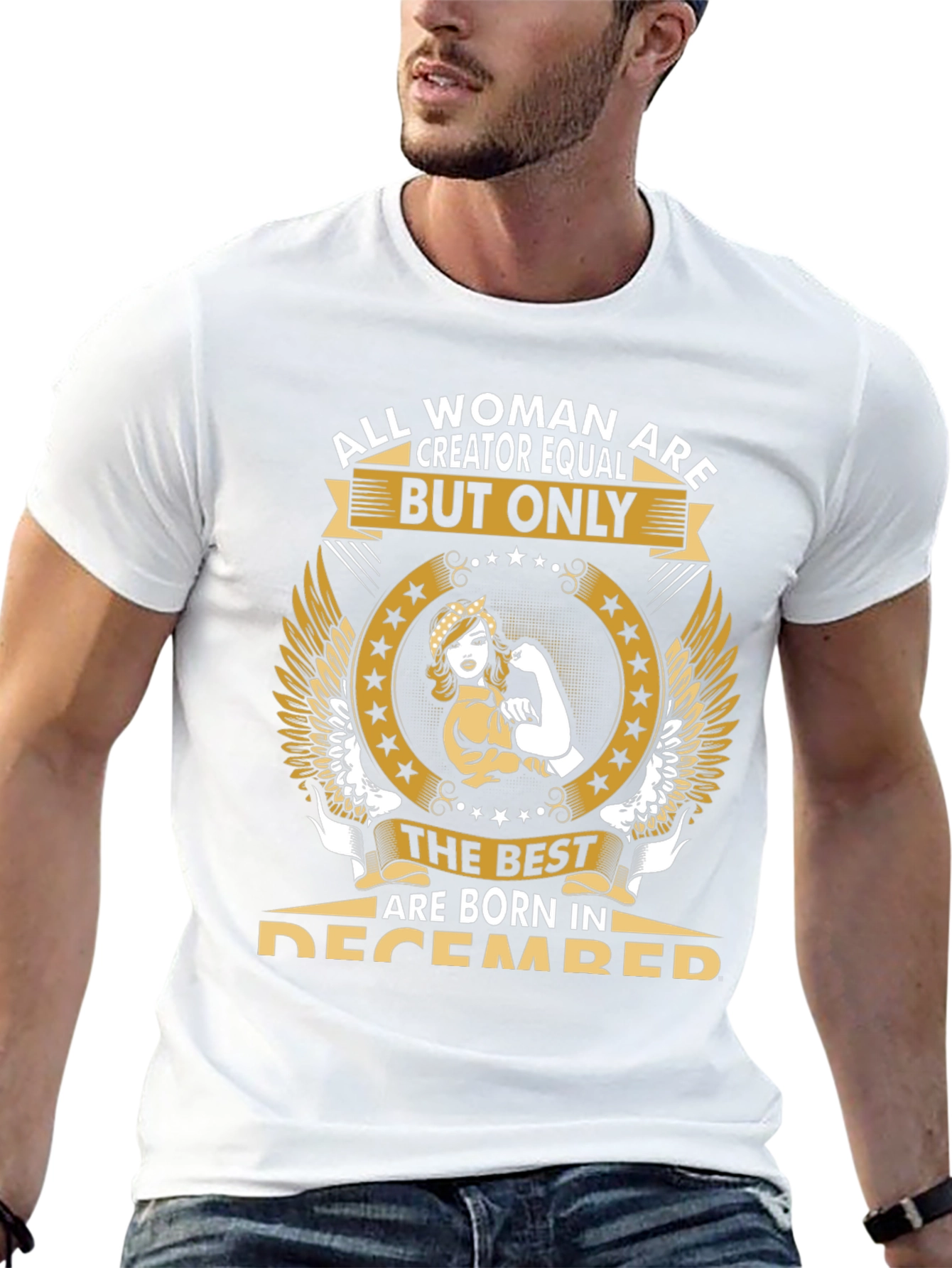 All Woman are Creator Equal Womens December T-Shirt