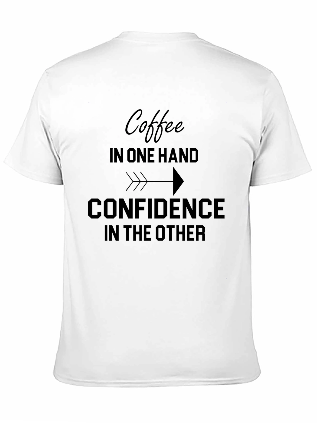 Coffee & Confidence Black Graphic Tee