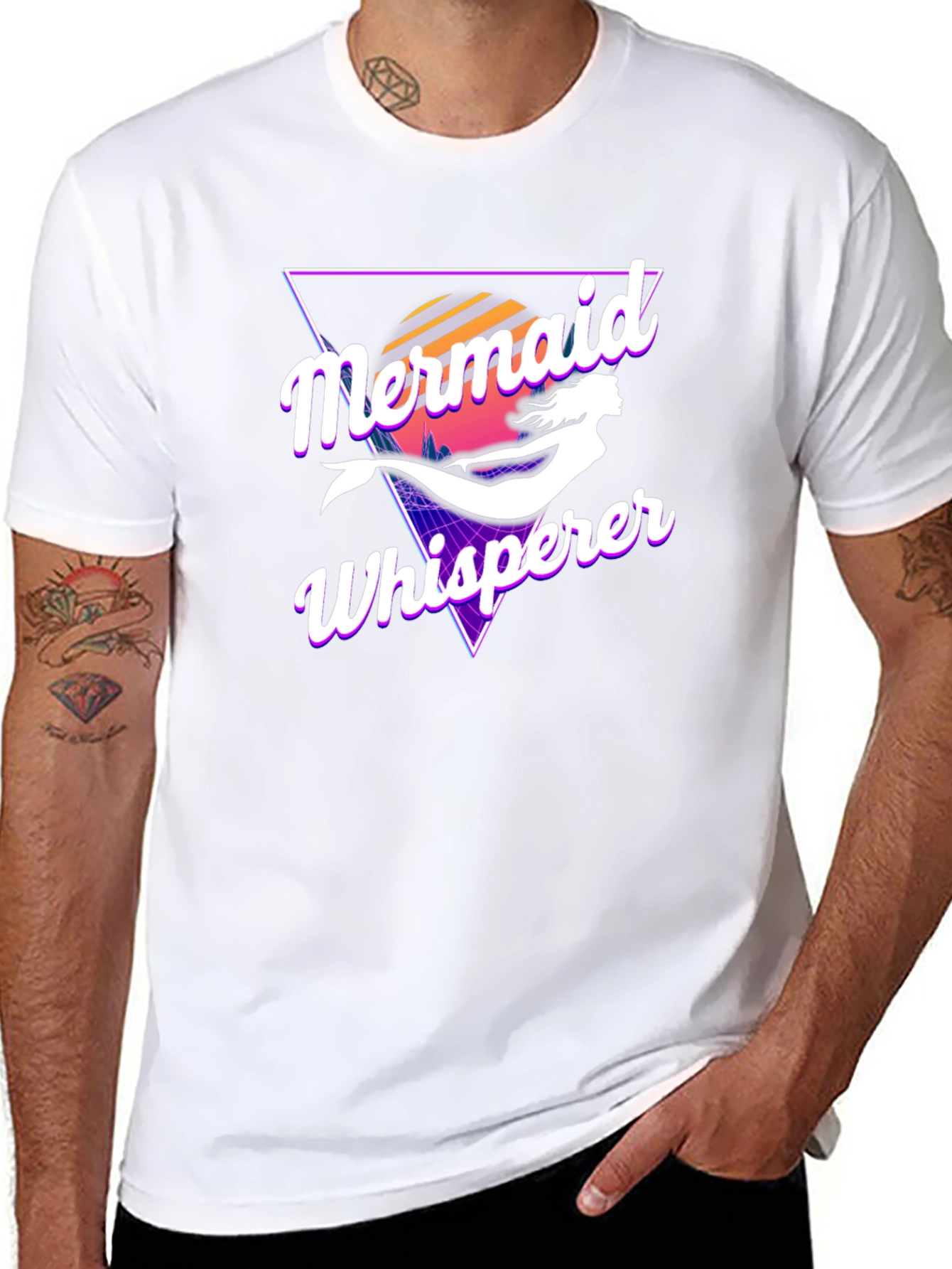 Mermaid Whisperer Retro Graphic Tee