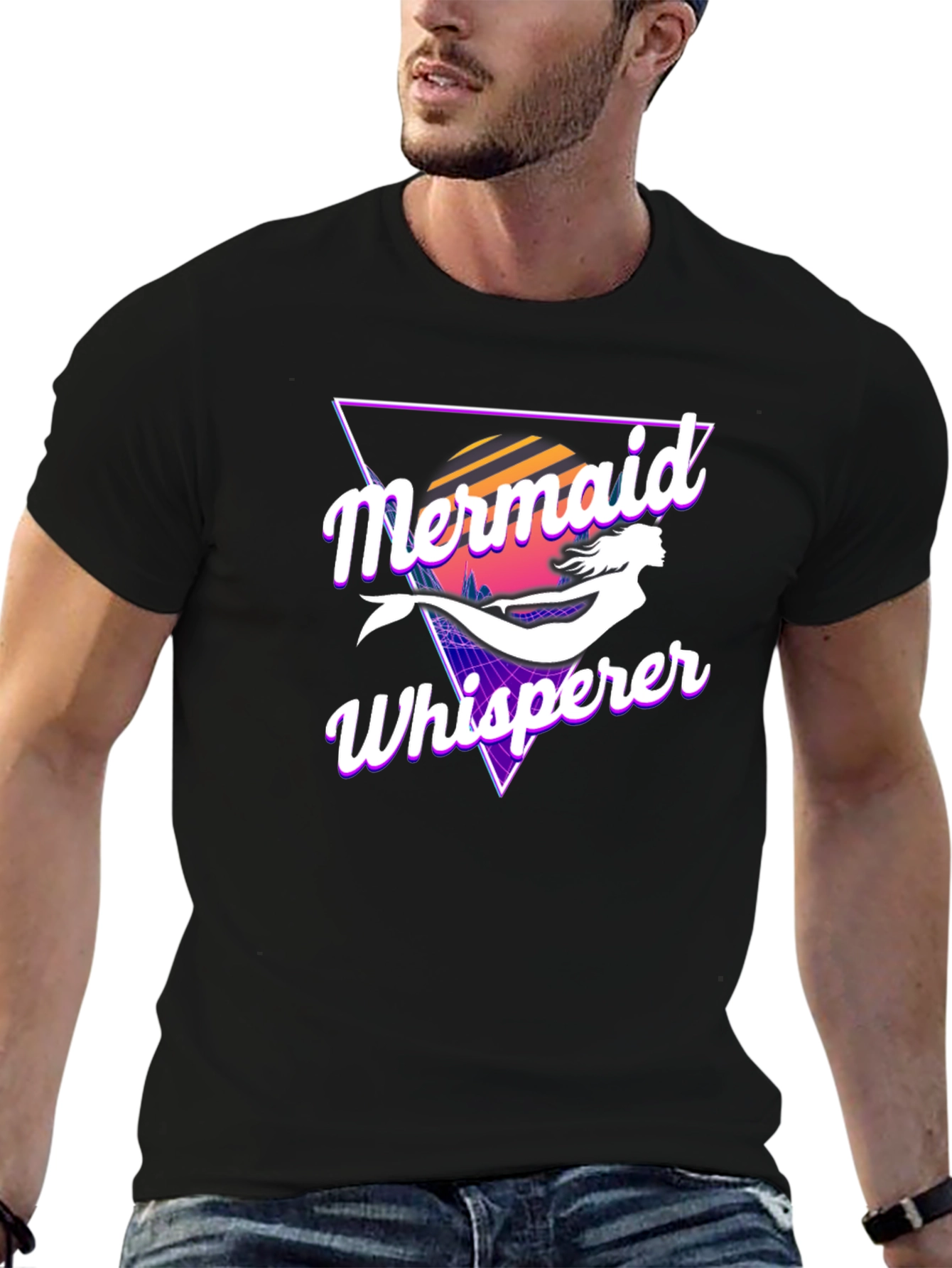 Mermaid Whisperer Retro Graphic Tee