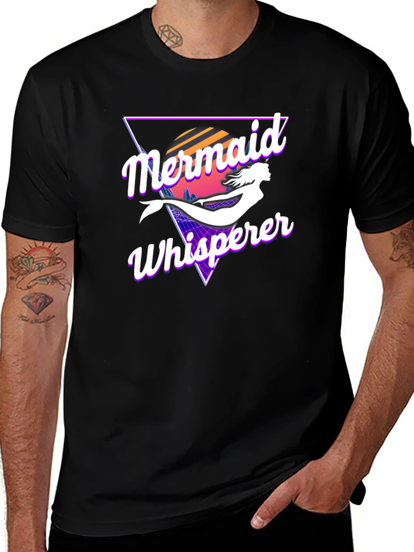 Mermaid Whisperer Retro Graphic Tee