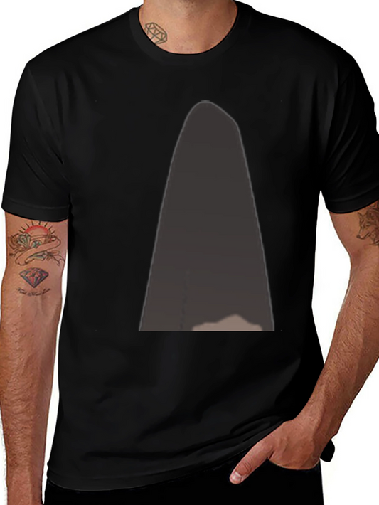 Mens Black Graphic Tee - Modern Style