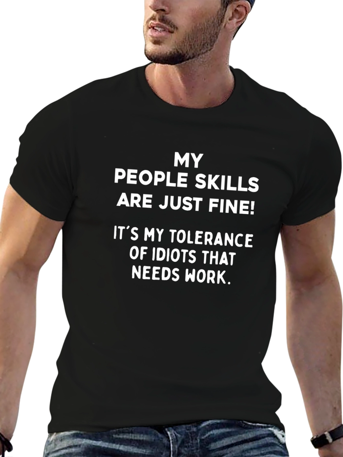 Funny People Skills Tolerance Graphic Tee