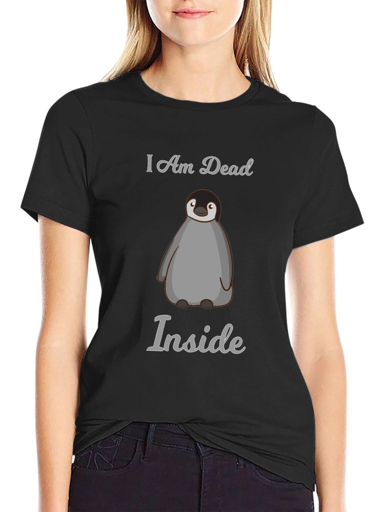 I Am Dead Inside Penguin Graphic Tee