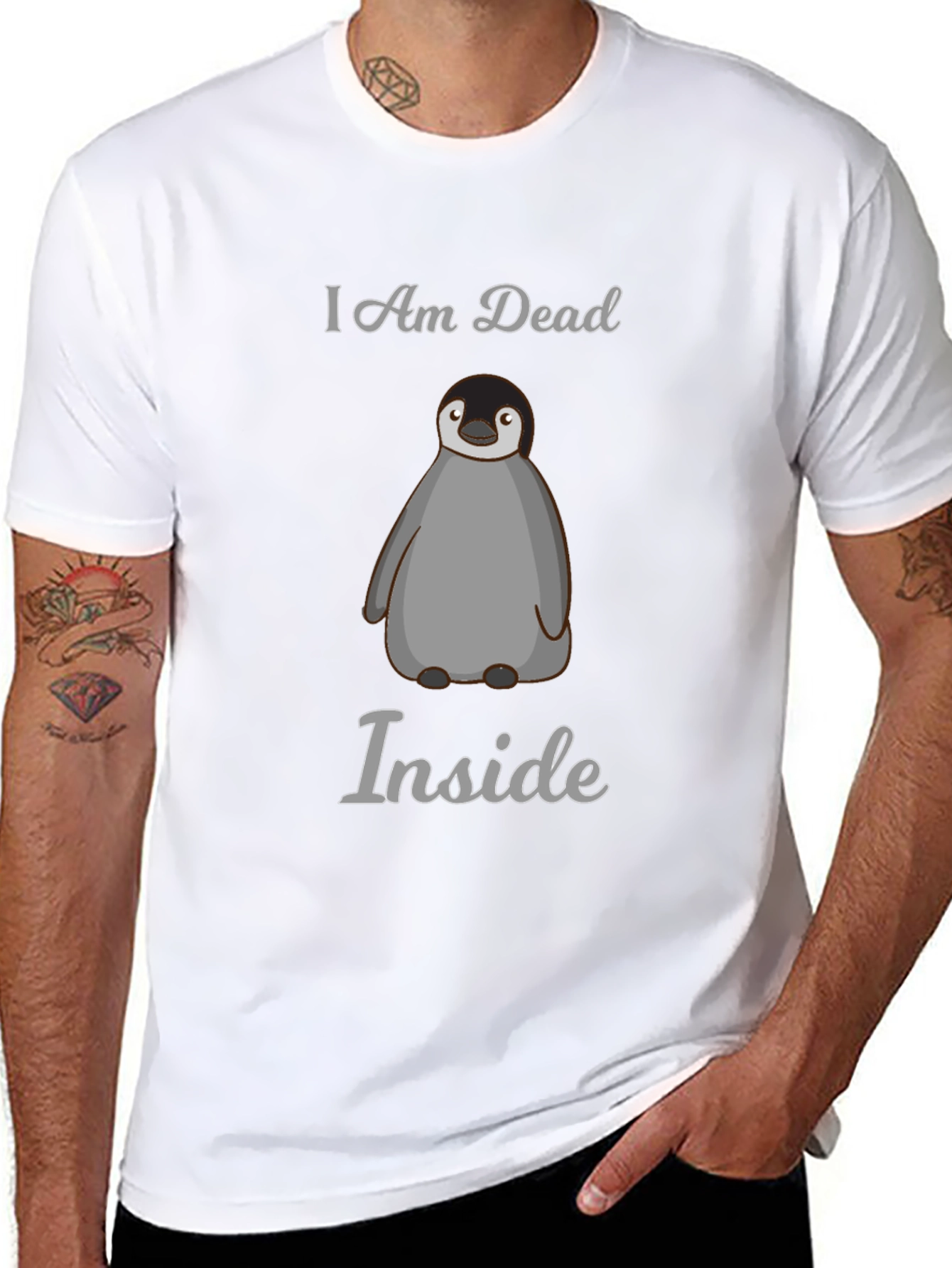 I Am Dead Inside Penguin Graphic Tee