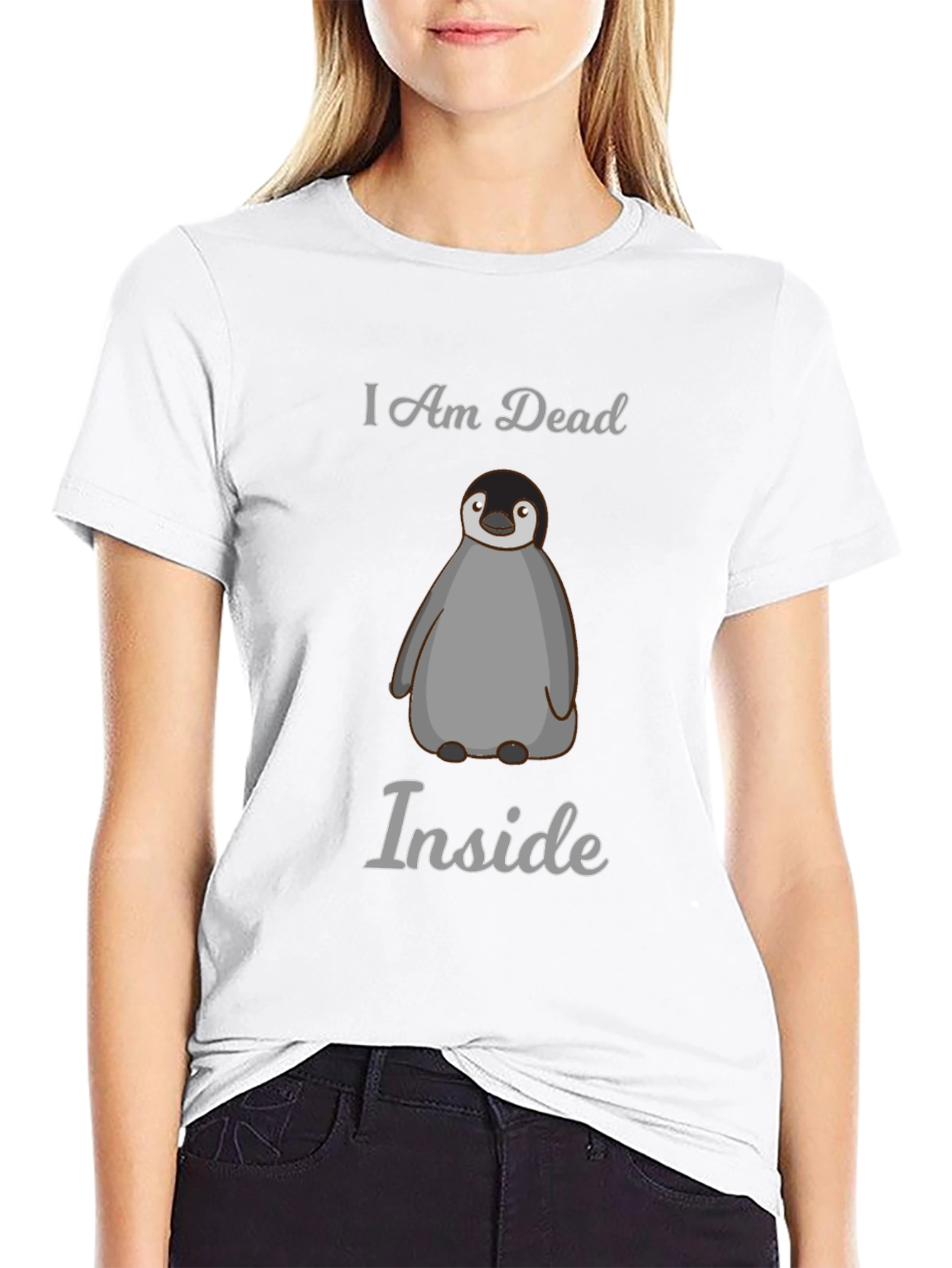 I Am Dead Inside Penguin Graphic Tee