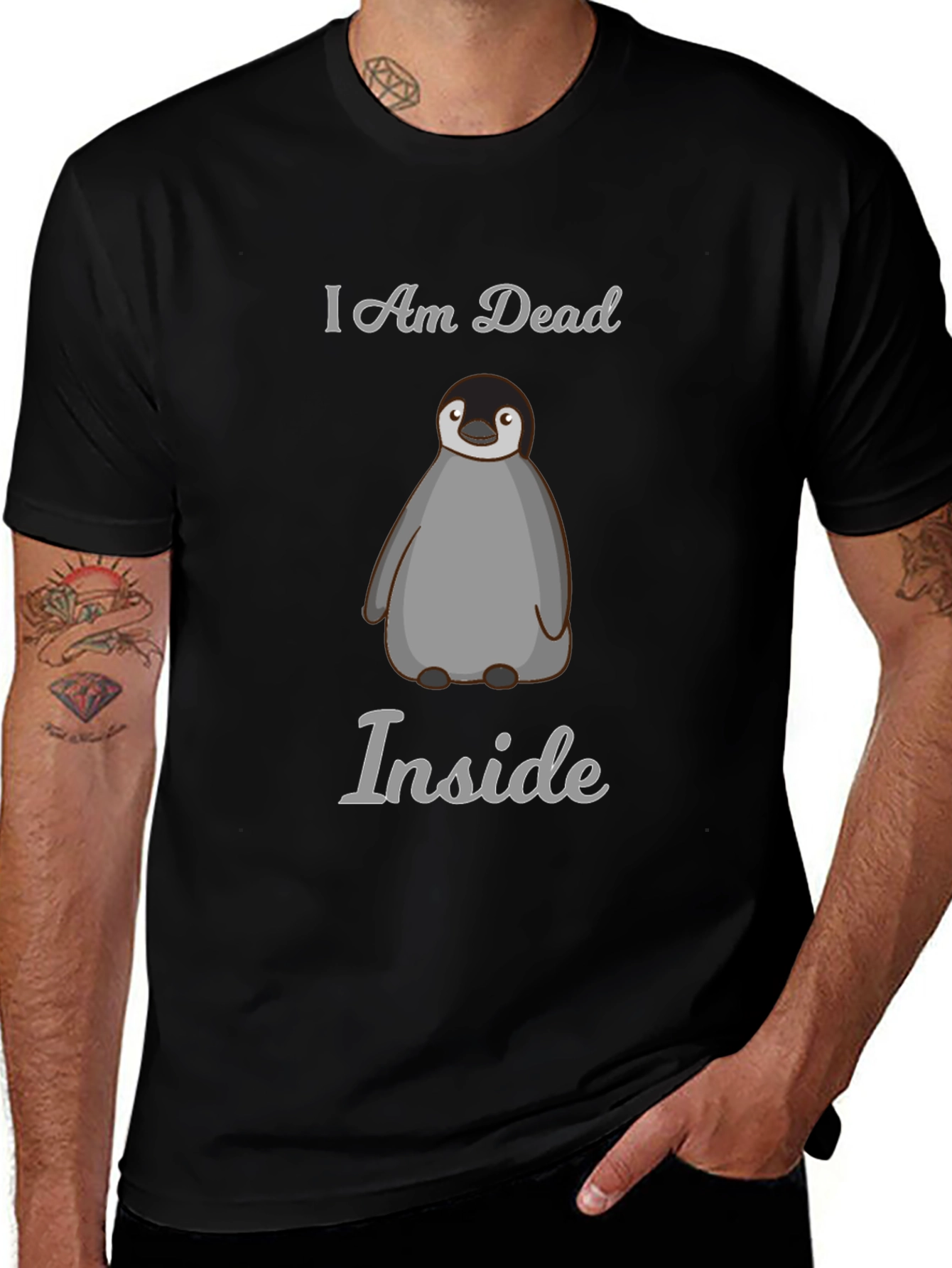 I Am Dead Inside Penguin Graphic Tee