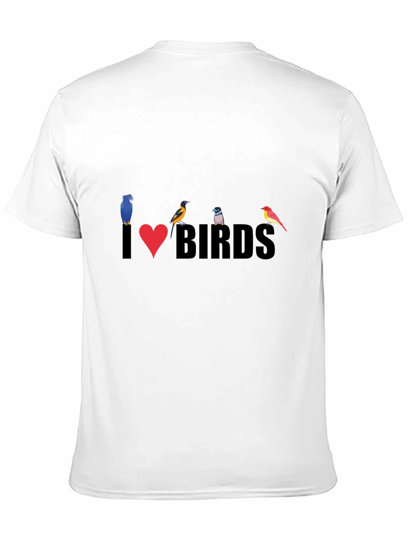 I Love Birds T-Shirt - Stylish Bird Lover Tee