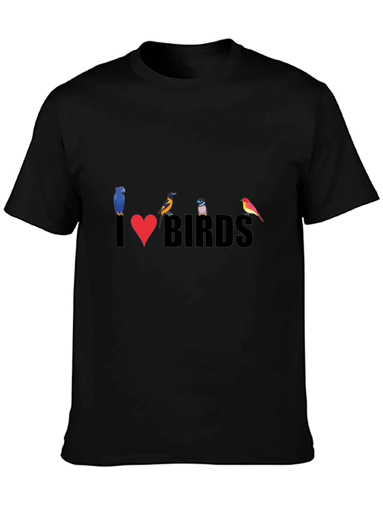 I Love Birds T-Shirt - Stylish Bird Lover Tee