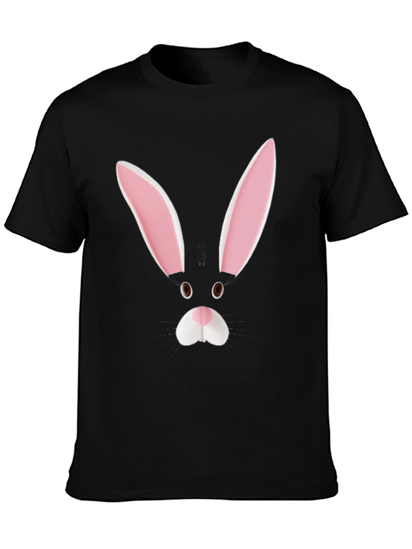 Bunny Face Tee - Black Graphic T-Shirt
