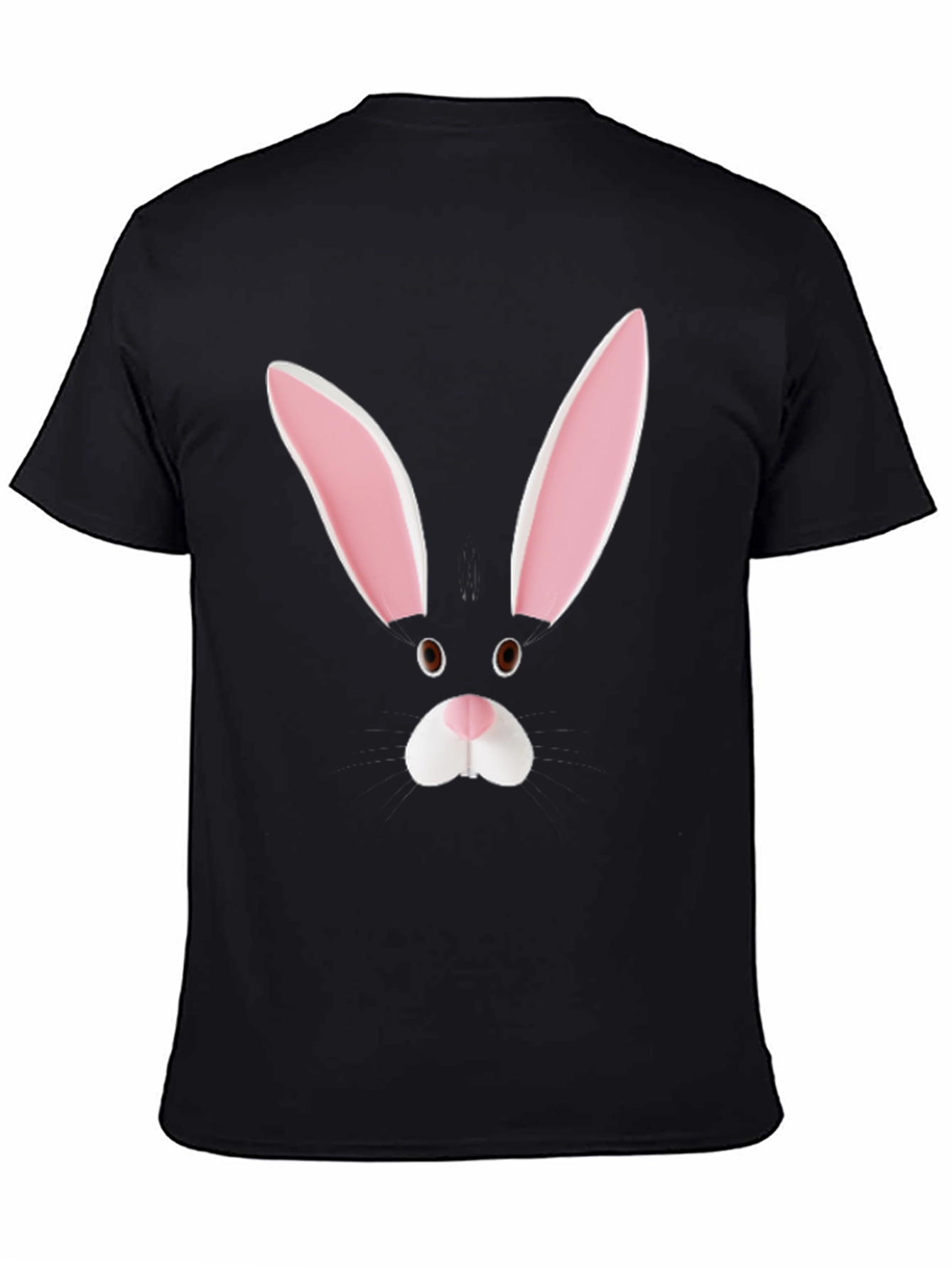 Bunny Face Tee - Black Graphic T-Shirt