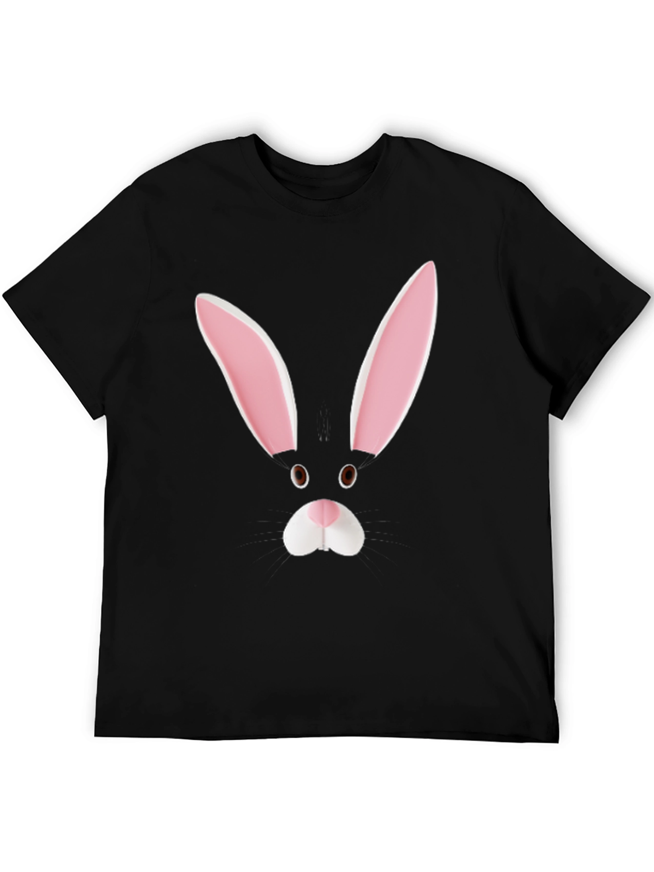 Bunny Face Tee - Black Graphic T-Shirt