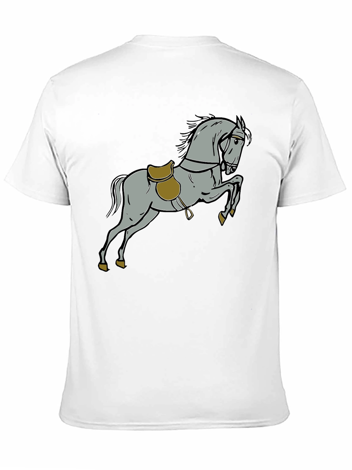 Horse Graphic Tee - Black Cotton