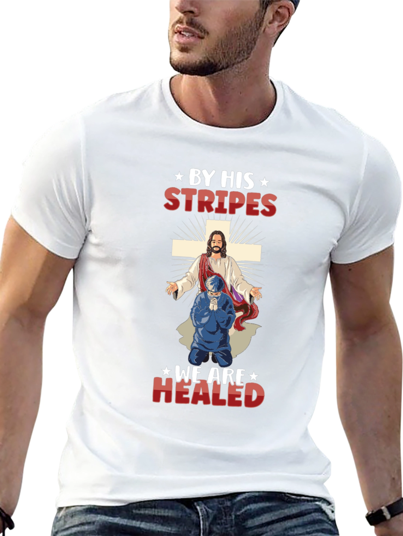 By His Stripes T-Shirt