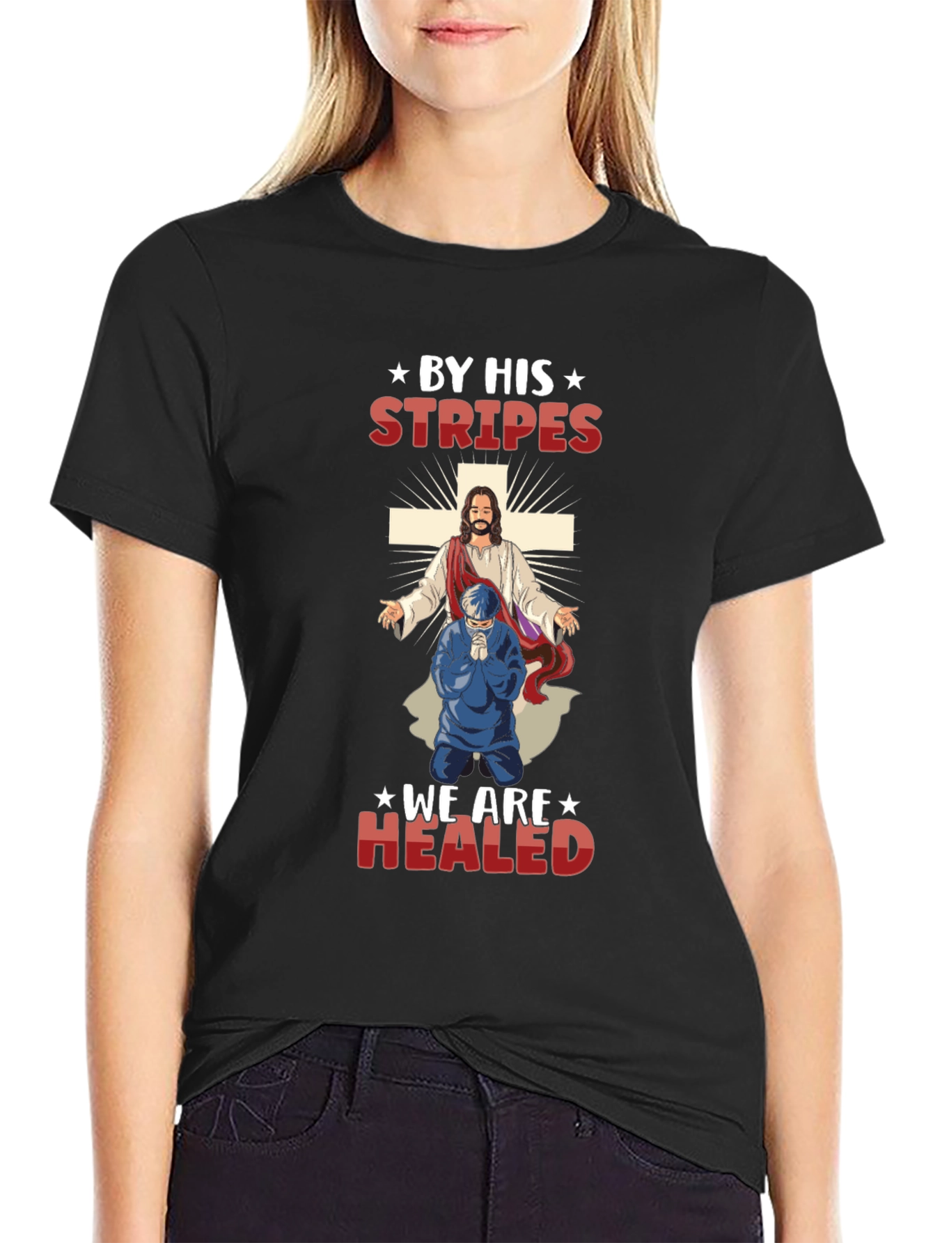 By His Stripes T-Shirt