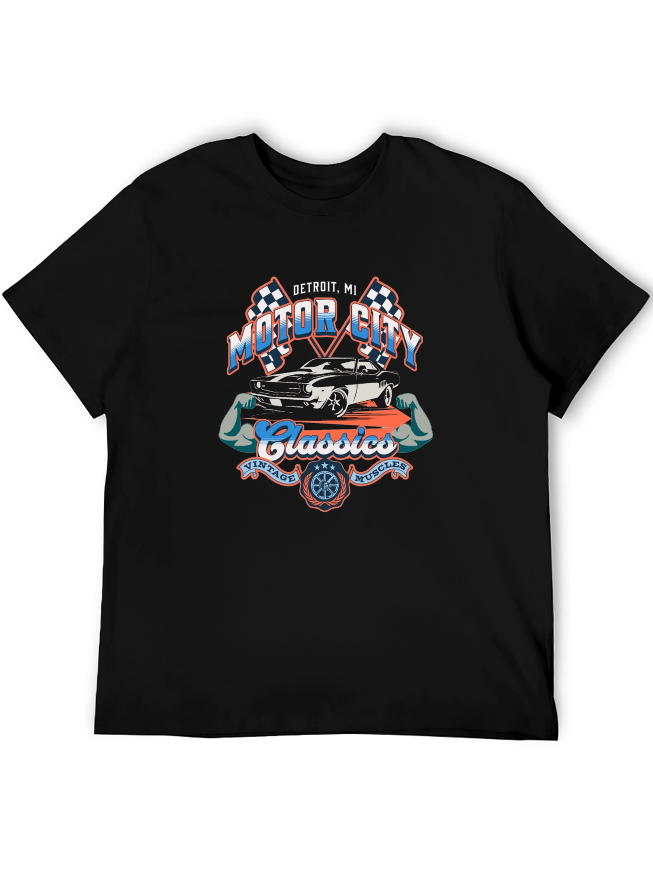 Motor City Classics Black T-Shirt