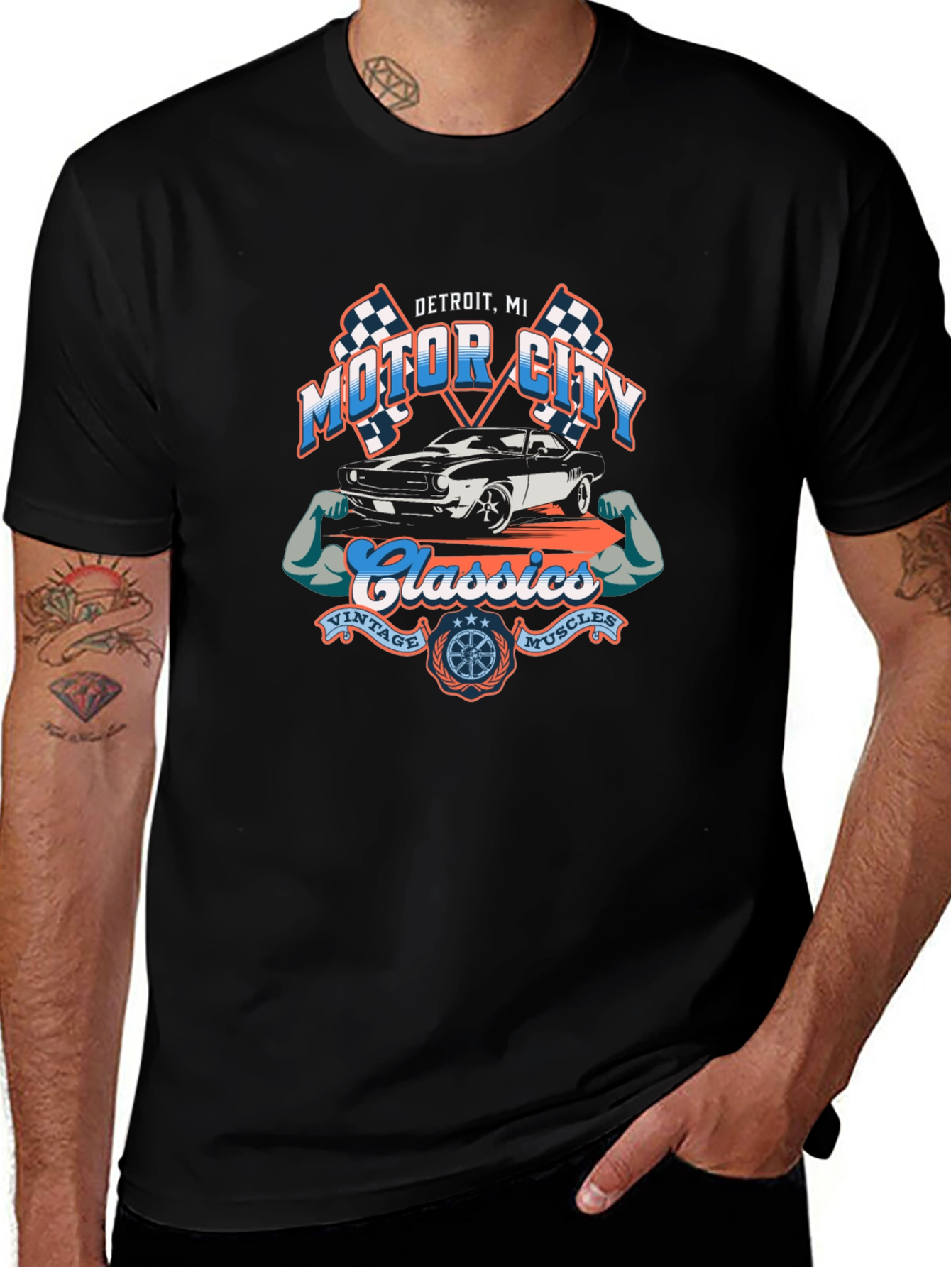 Motor City Classics Black T-Shirt