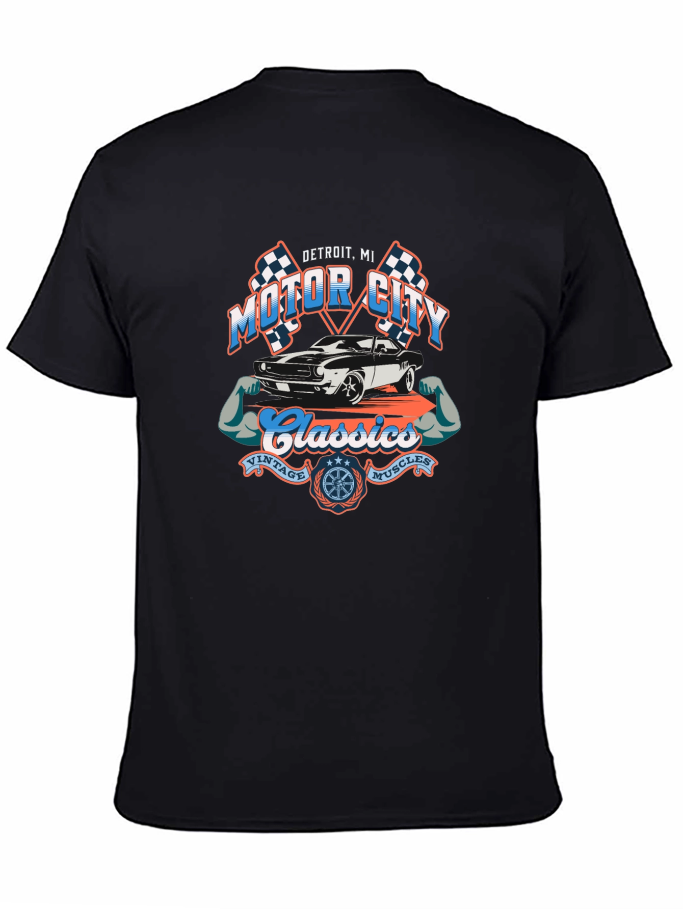 Motor City Classics Black T-Shirt
