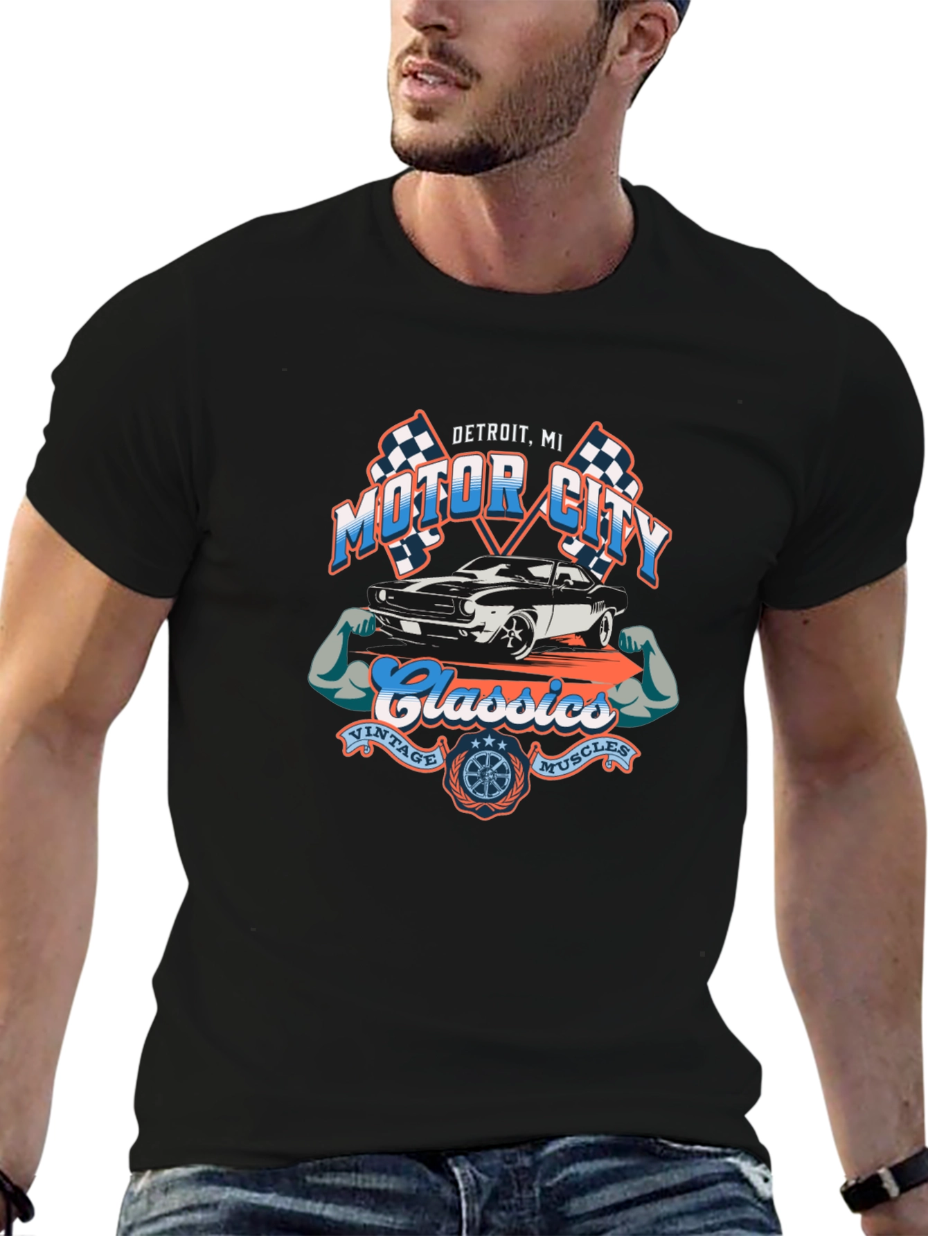 Motor City Classics Black T-Shirt