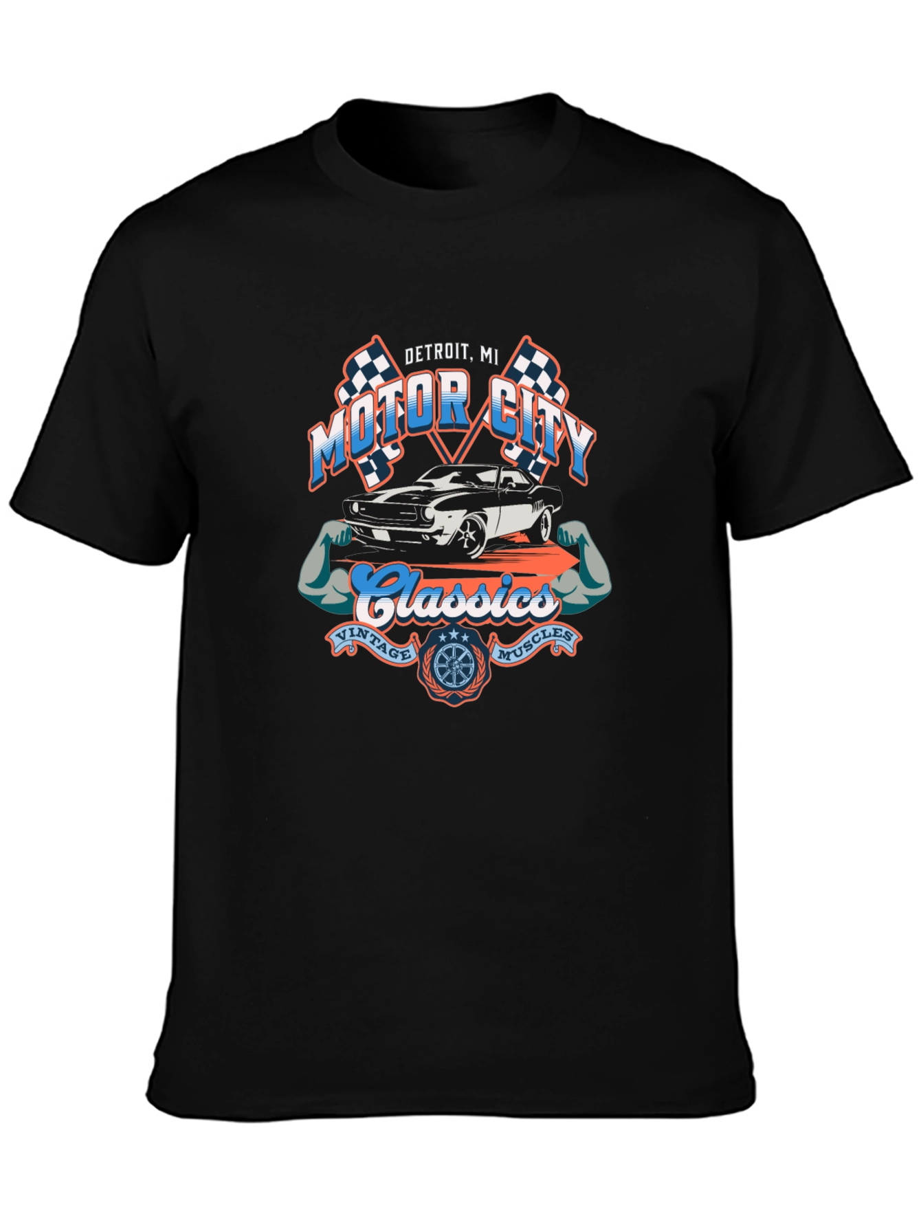 Motor City Classics Black T-Shirt