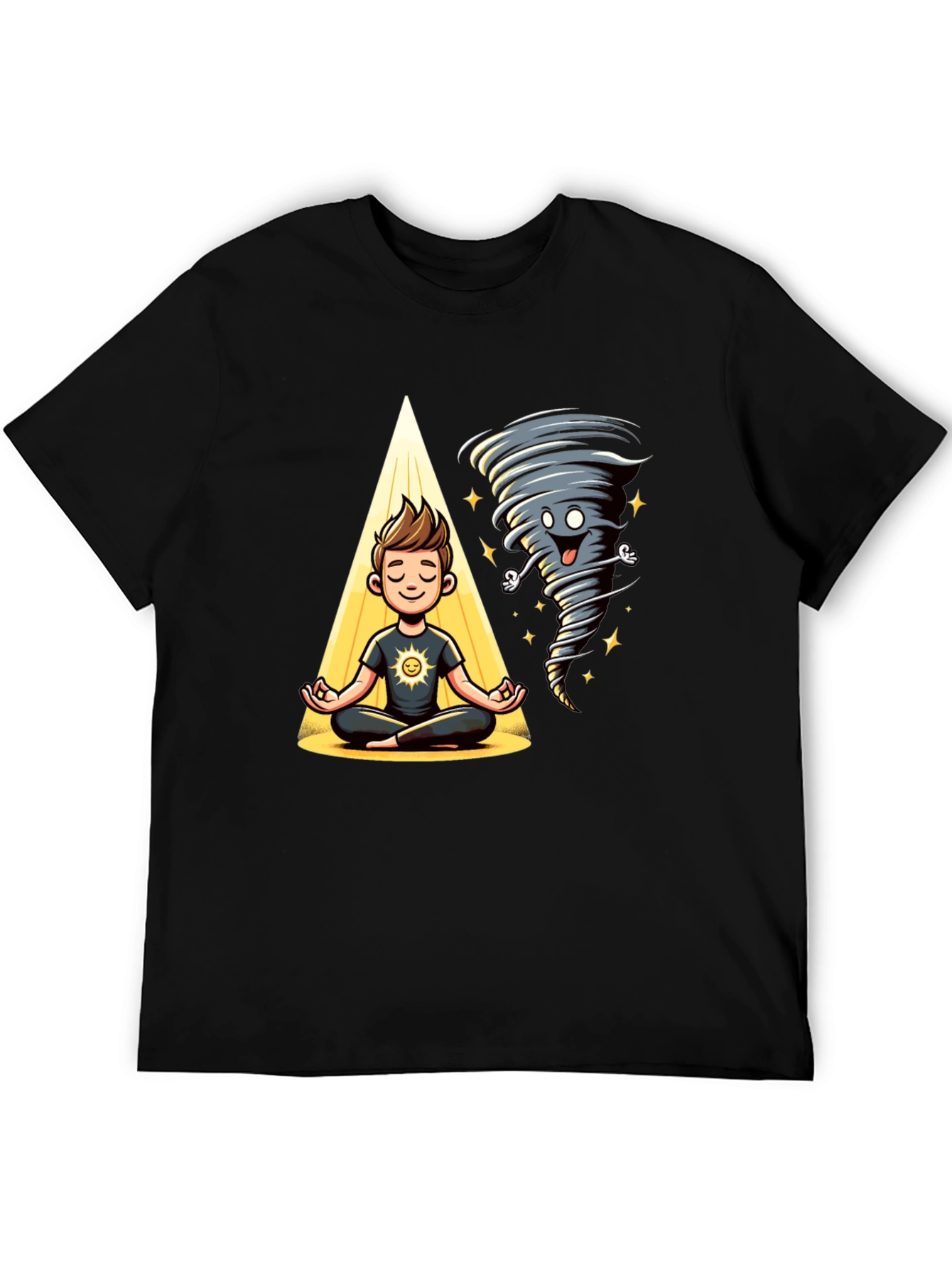 Zen Tornado T-Shirt - Balance & Humor