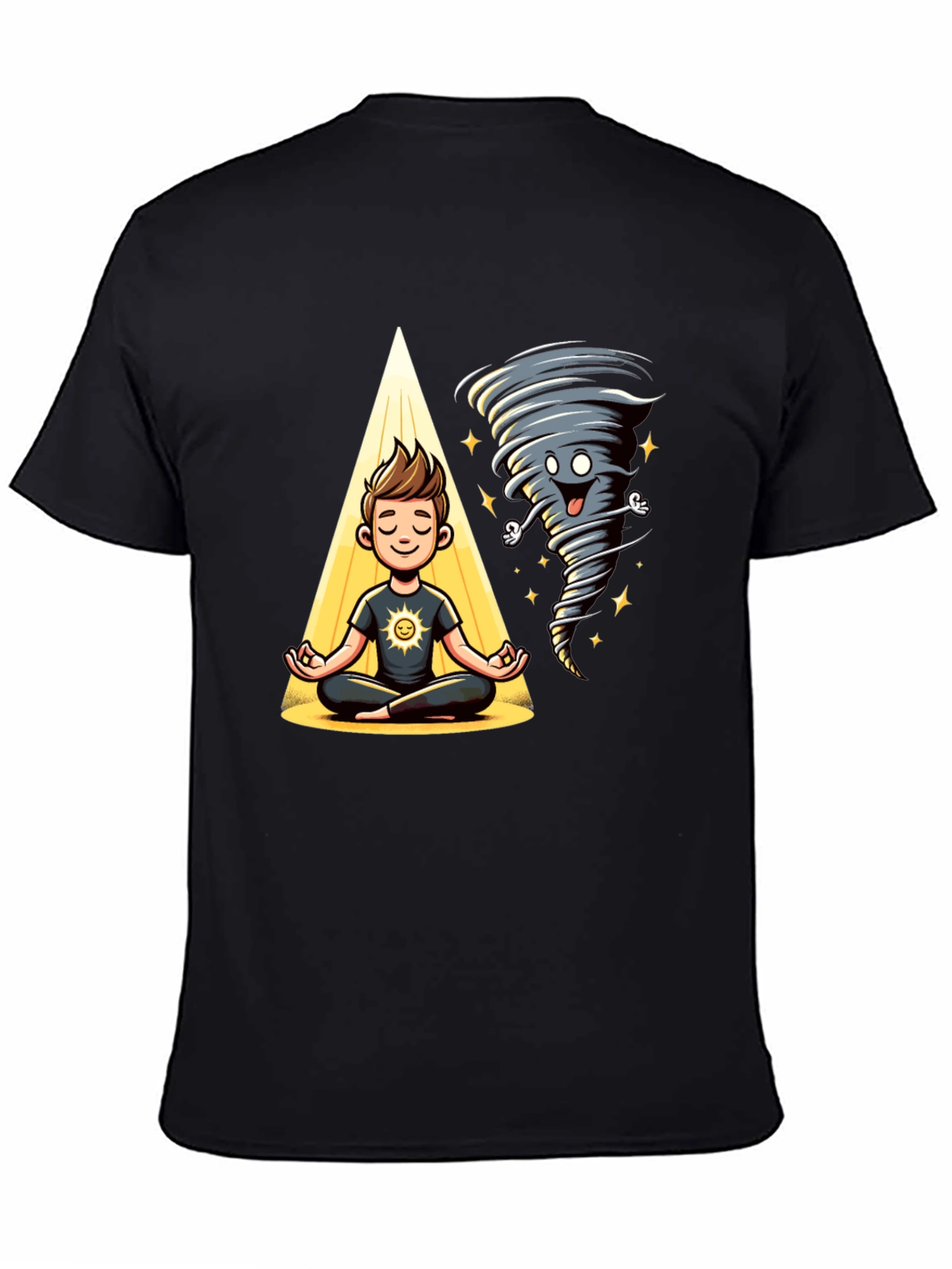 Zen Tornado T-Shirt - Balance & Humor