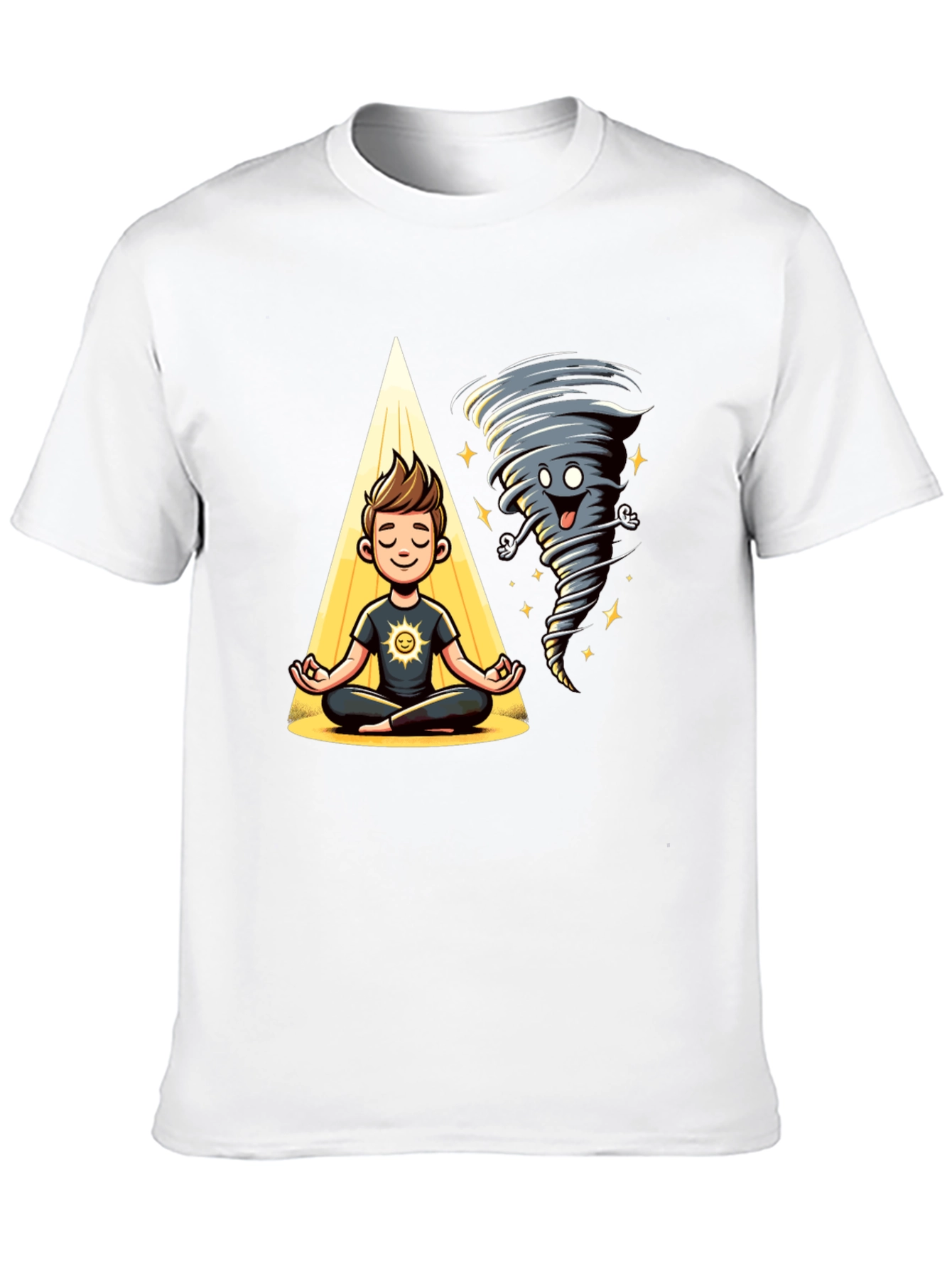 Zen Tornado T-Shirt - Balance & Humor