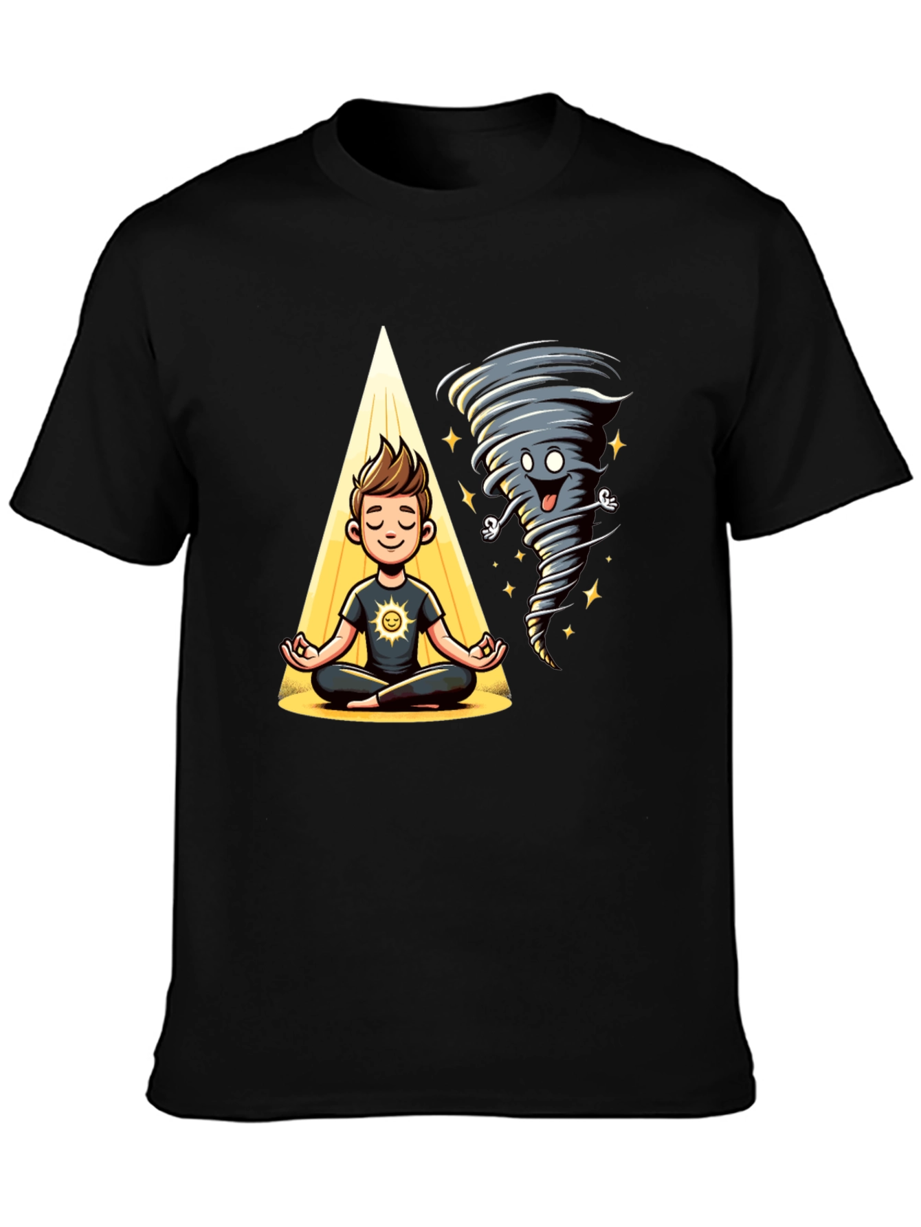 Zen Tornado T-Shirt - Balance & Humor