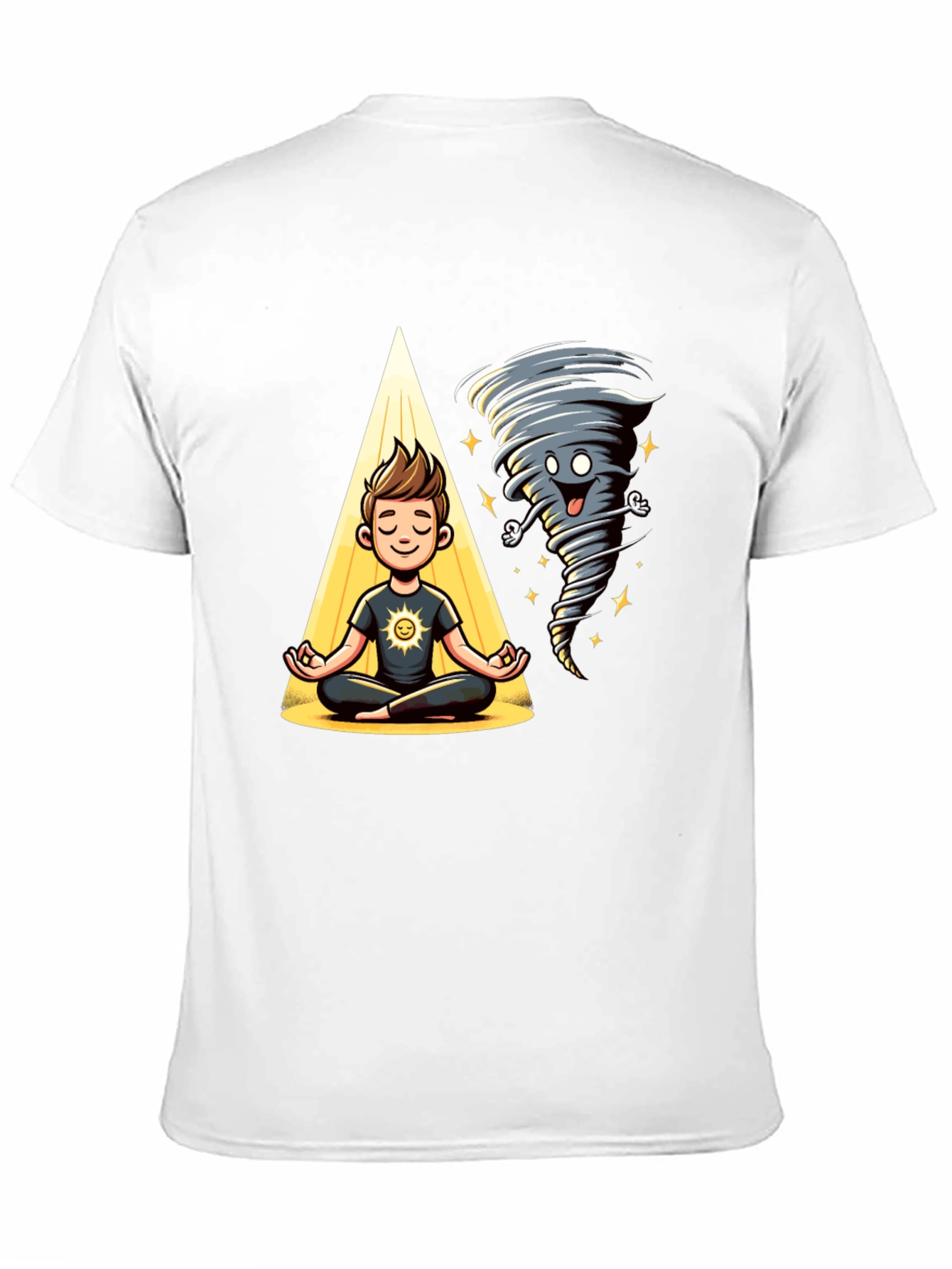 Zen Tornado T-Shirt - Balance & Humor
