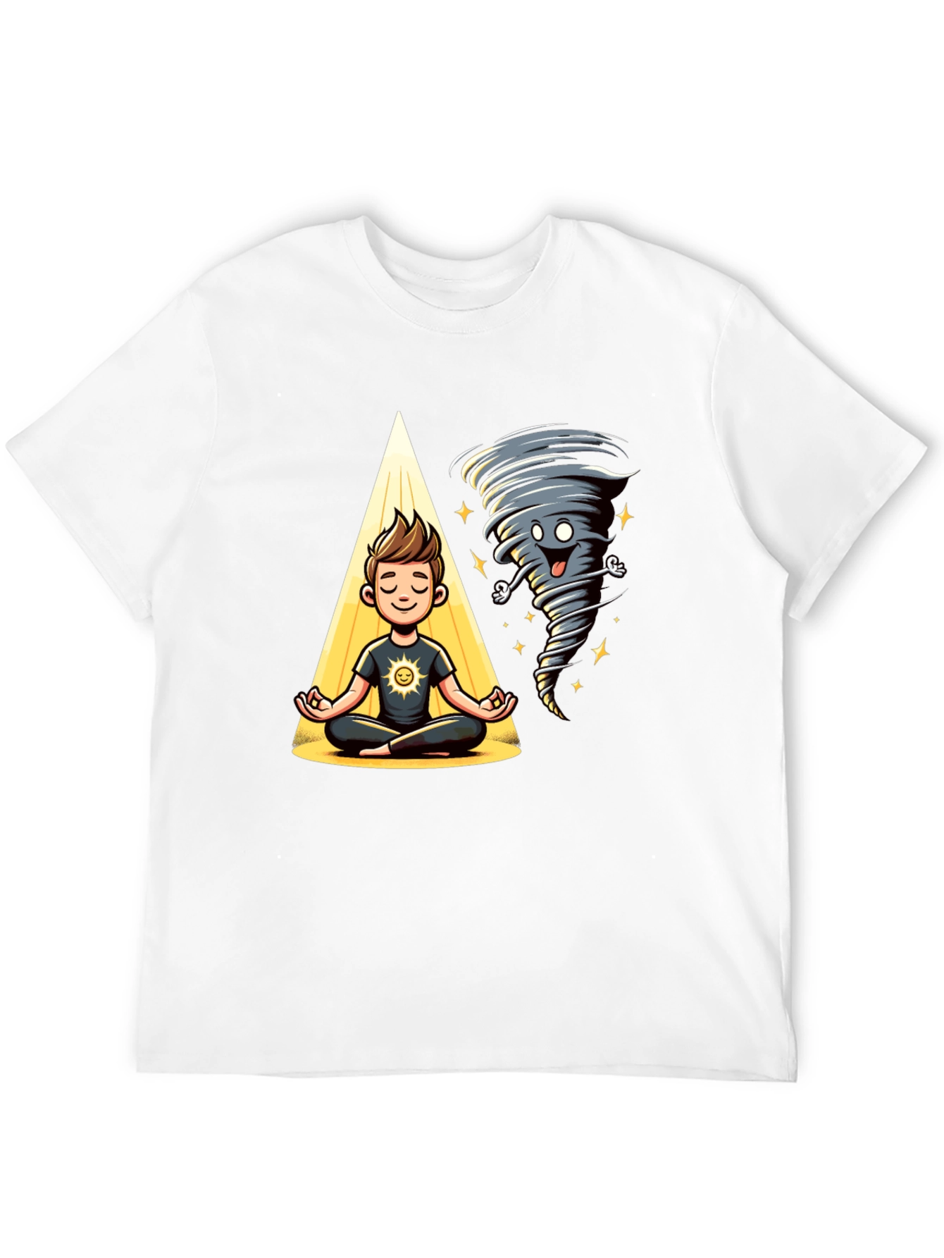 Zen Tornado T-Shirt - Balance & Humor