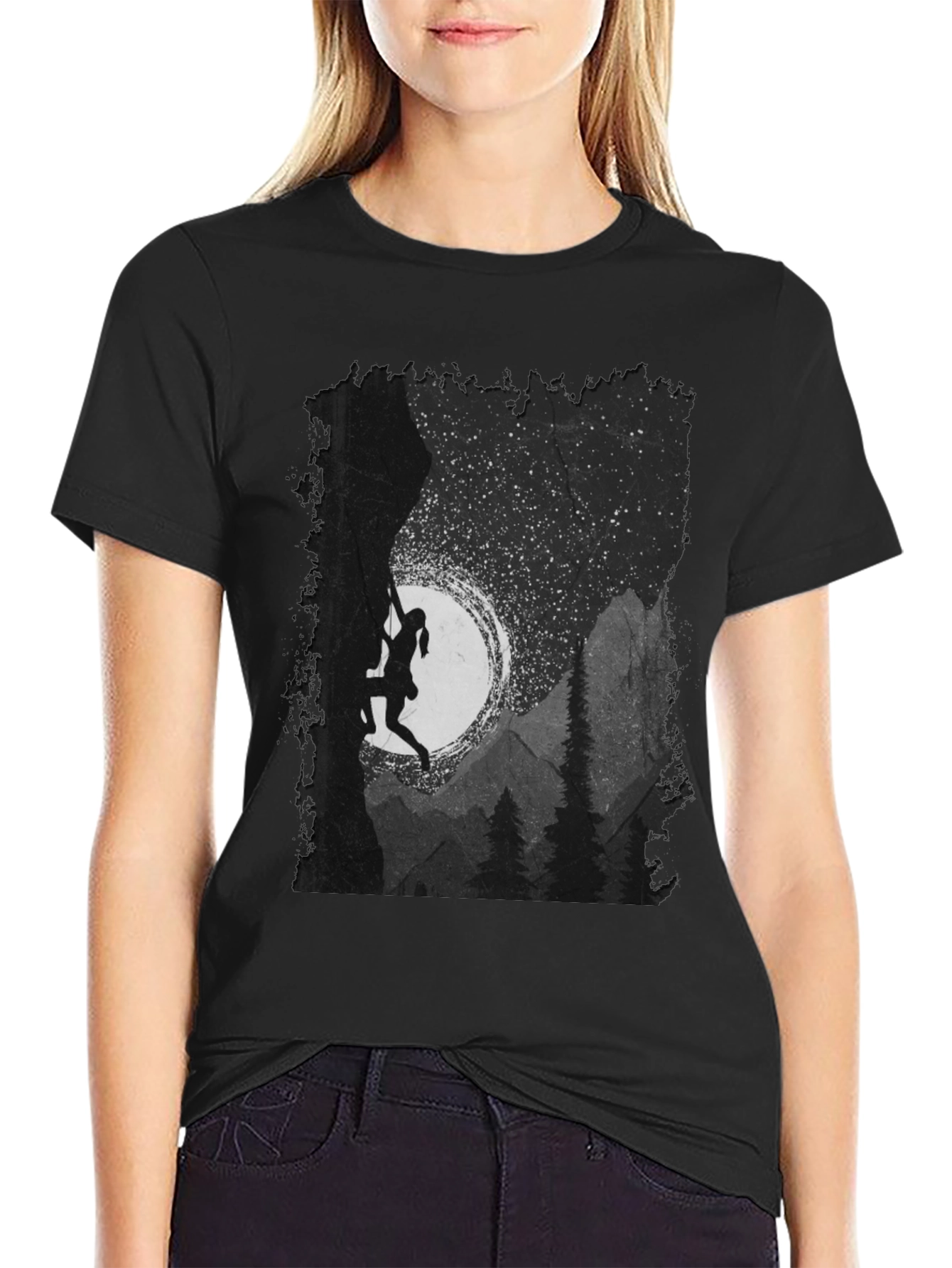 Climbing Silhouette Graphic T-Shirt