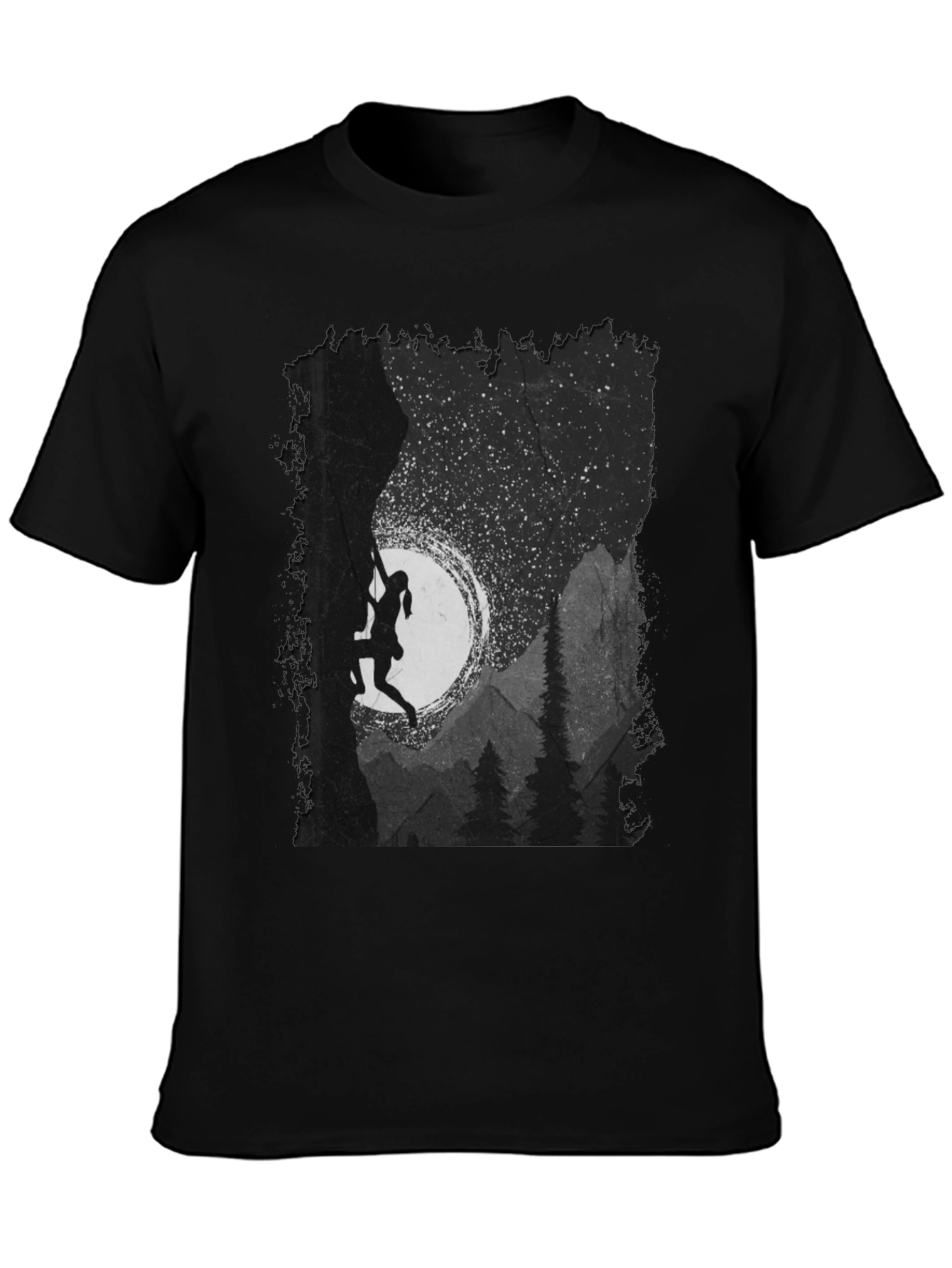 Climbing Silhouette Graphic T-Shirt
