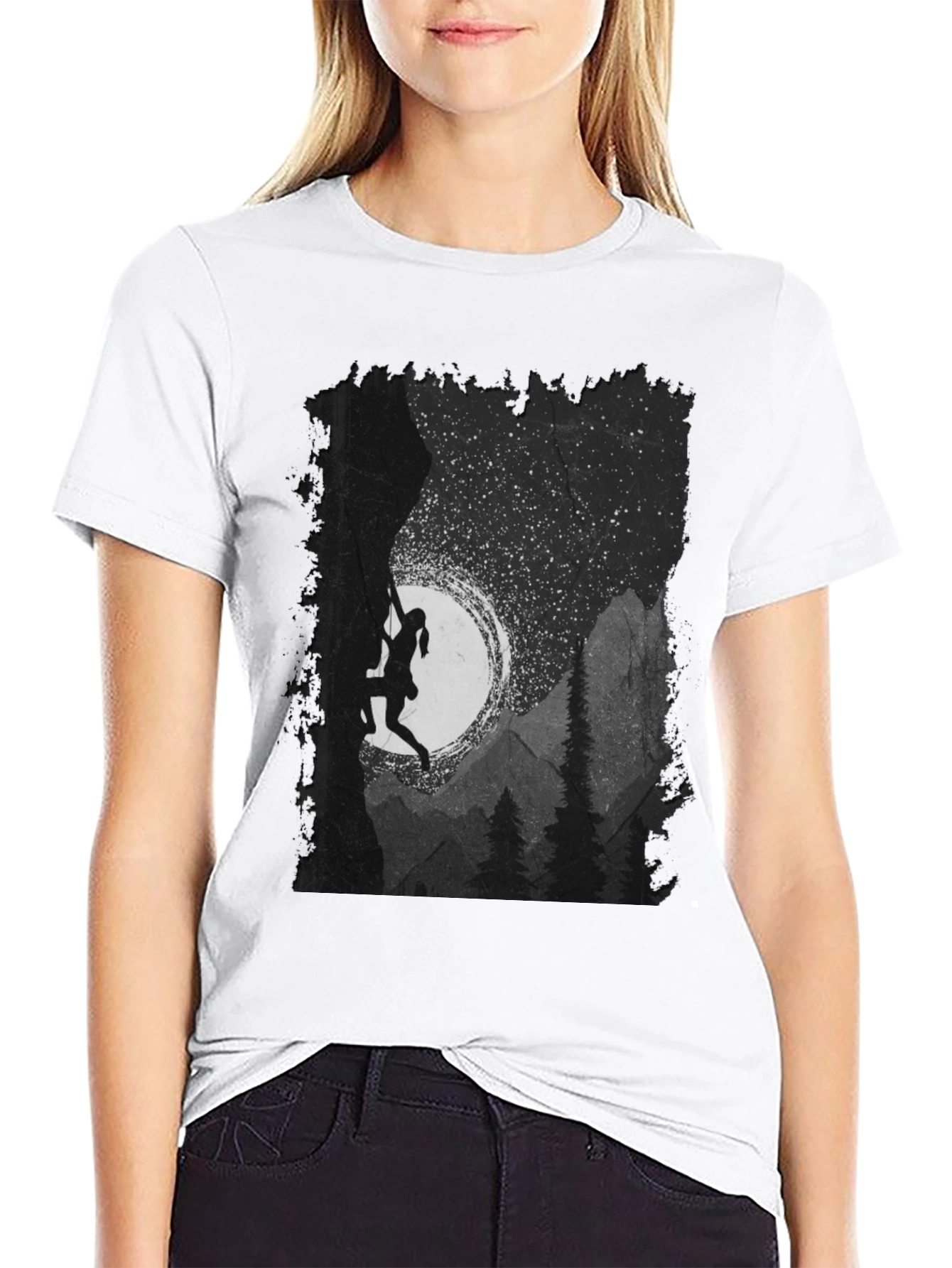 Climbing Silhouette Graphic T-Shirt