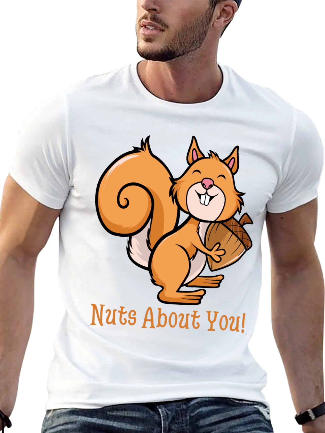 Nuts About You Squirrel Graphic Tee