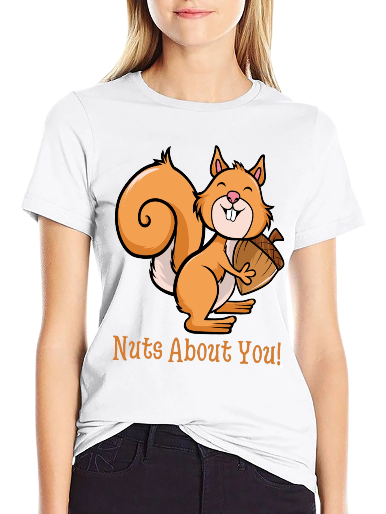 Nuts About You Squirrel Graphic Tee