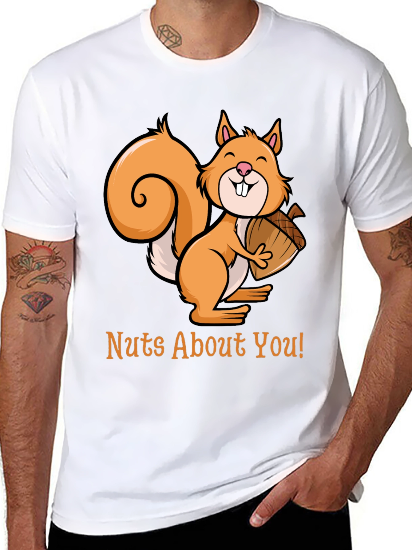 Nuts About You Squirrel Graphic Tee