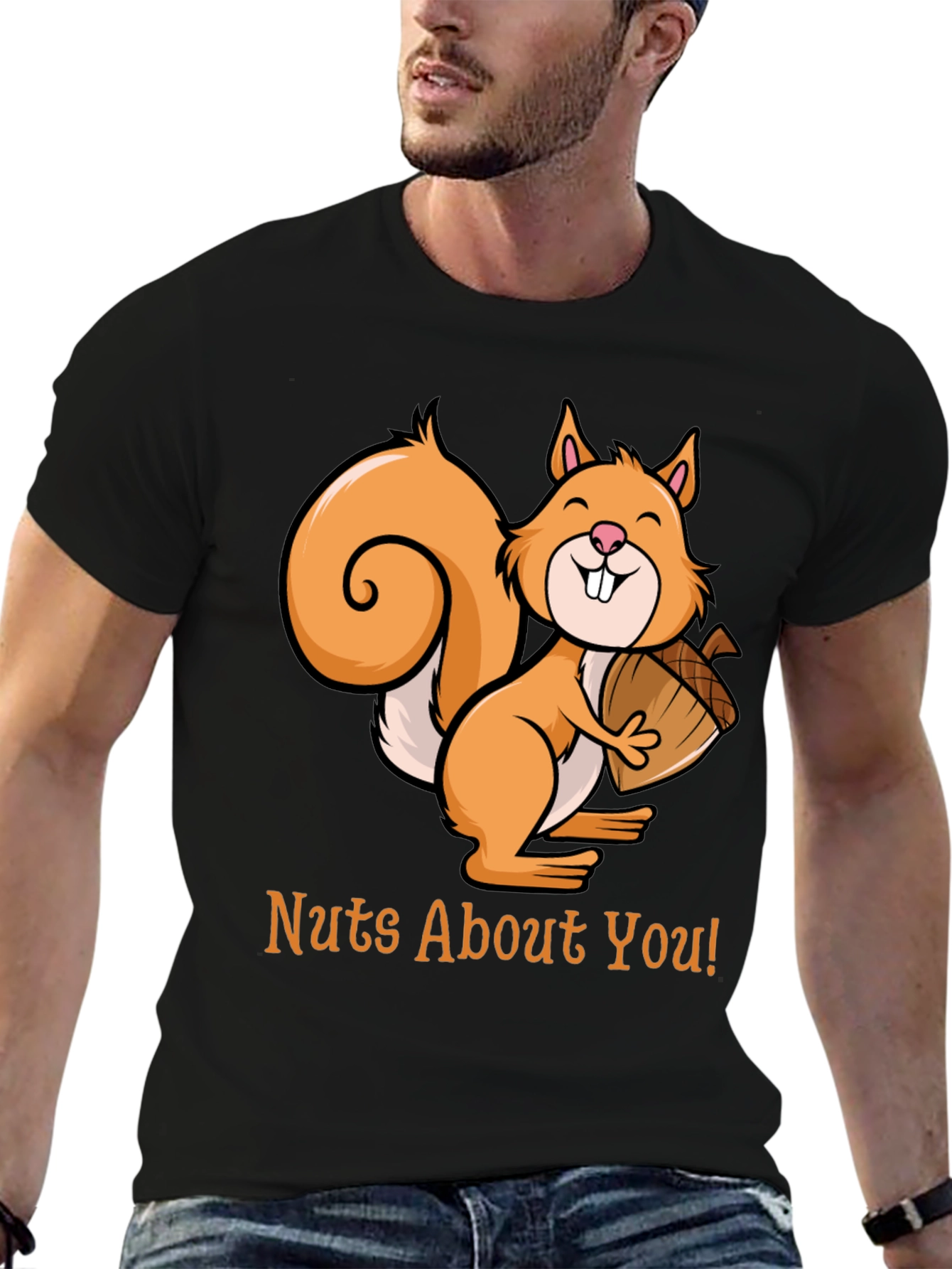 Nuts About You Squirrel Graphic Tee