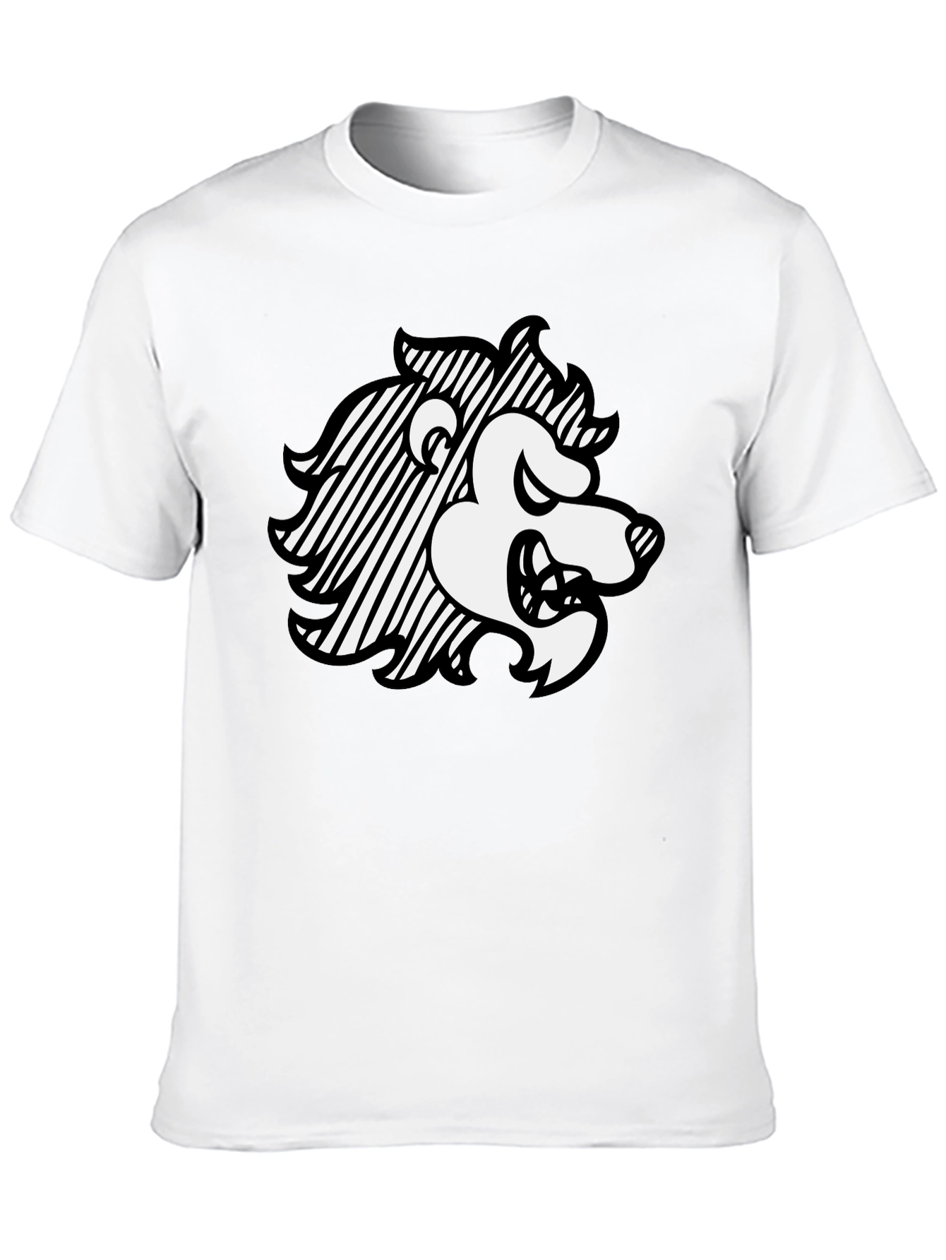 Lion Graphic Black T-Shirt