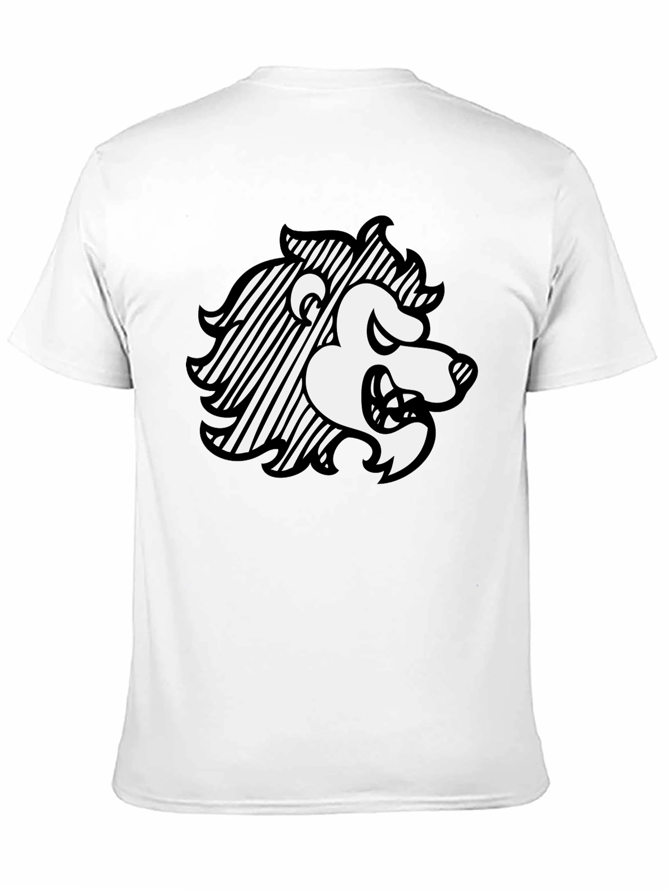 Lion Graphic Black T-Shirt