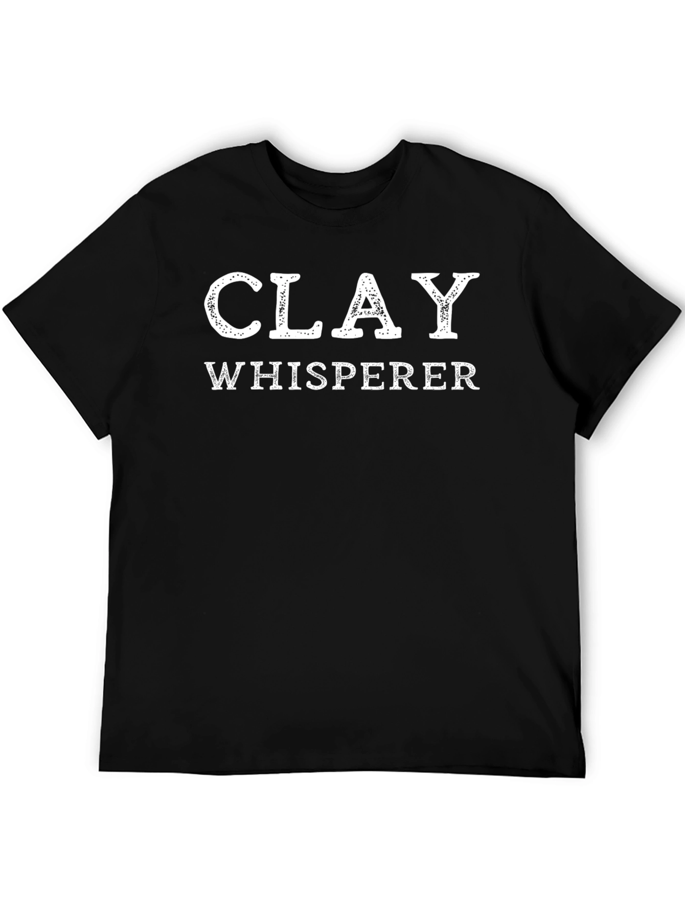 Clay Whisperer Graphic Tee - Black Cotton T-Shirt