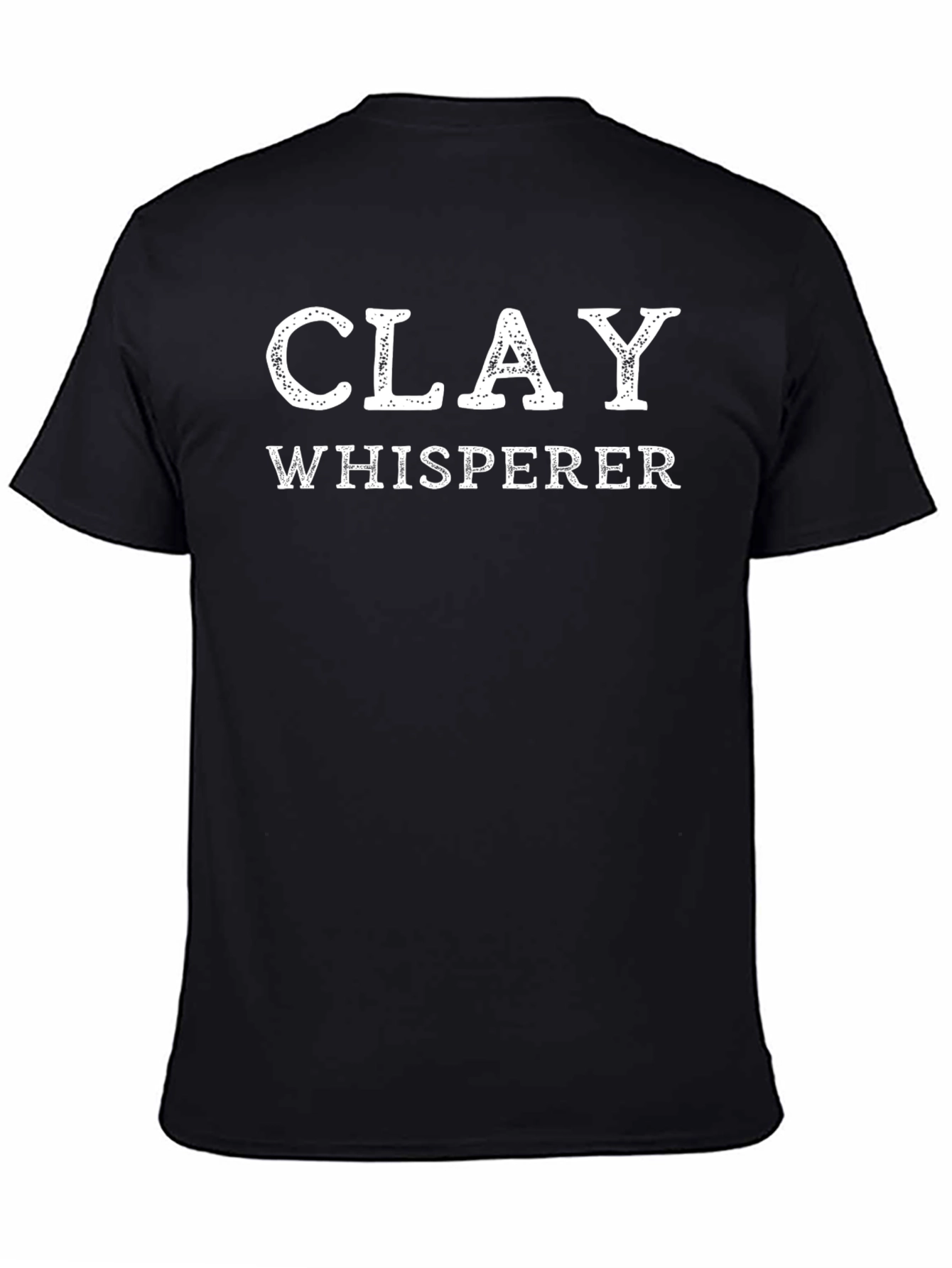 Clay Whisperer Graphic Tee - Black Cotton T-Shirt