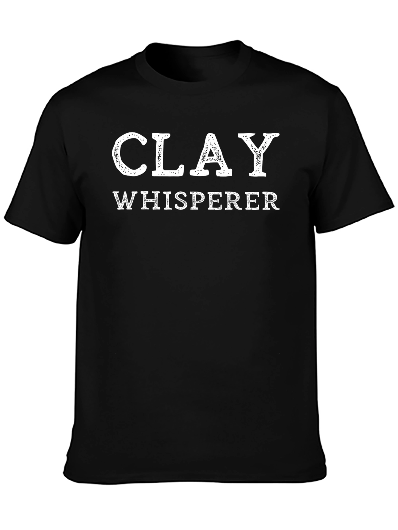 Clay Whisperer Graphic Tee - Black Cotton T-Shirt
