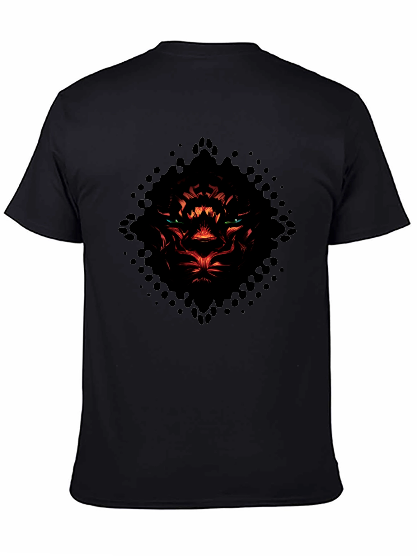 Mens Black Tiger Graphic T-Shirt