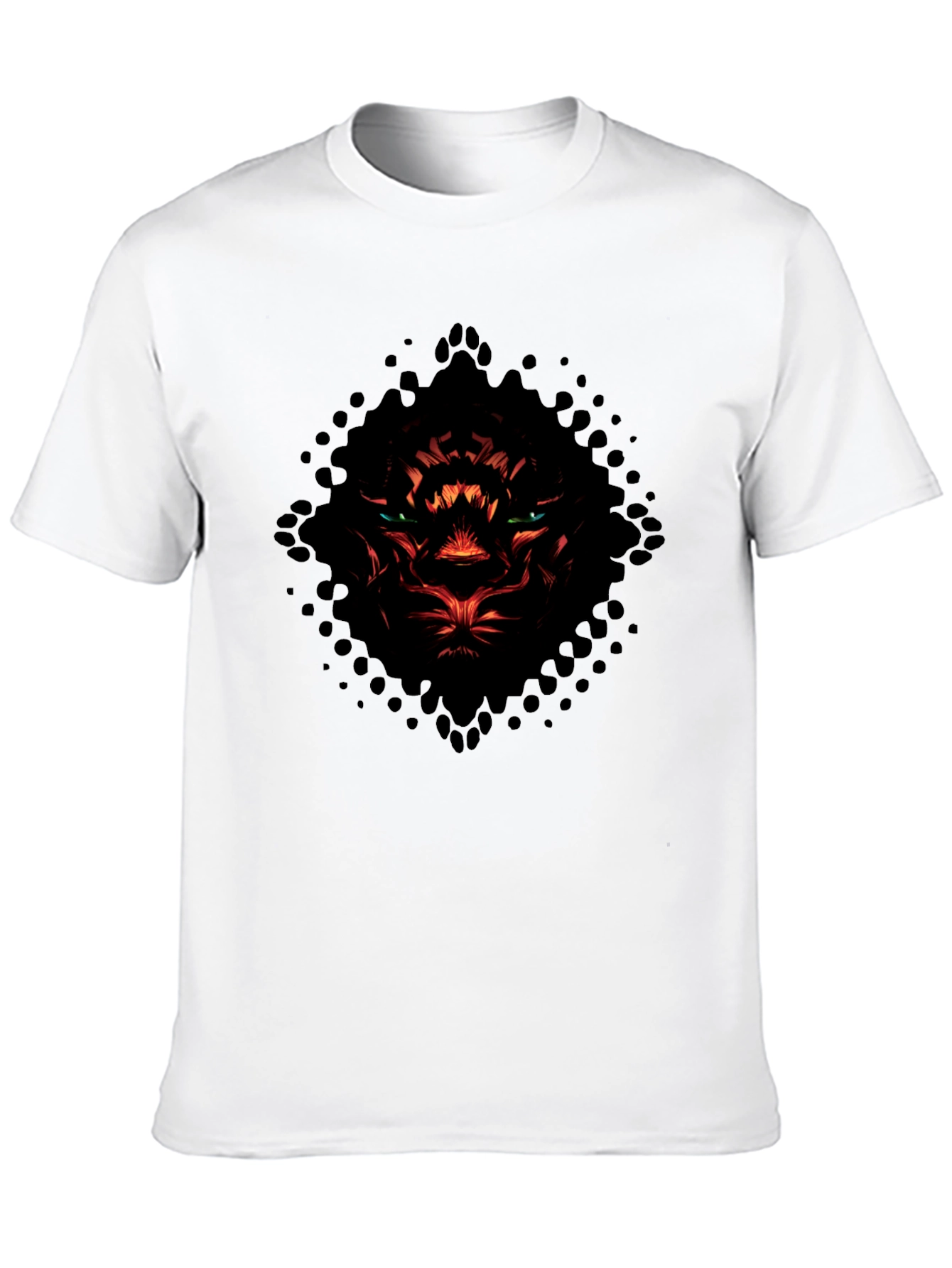 Mens Black Tiger Graphic T-Shirt