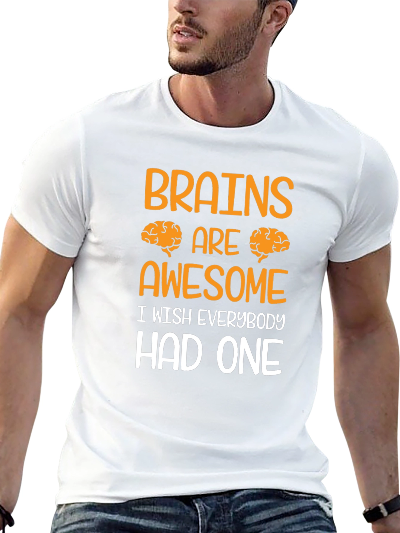 Brains are Awesome T-Shirt - Funny Graphic Tee